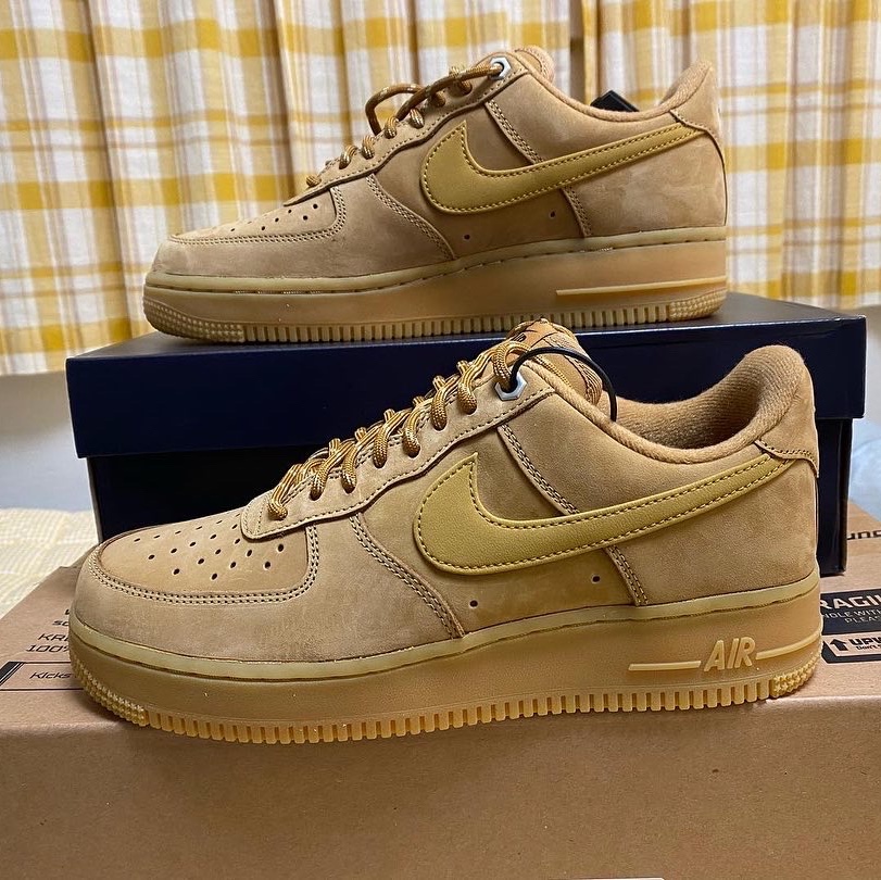 Nike Air Force 1 '07 WB Flax 착용 스타일 - 1