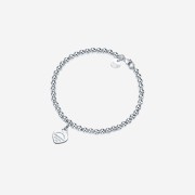 Tiffany & Co. Return to Tiffany Heart Tag Bead Bracelet Silver