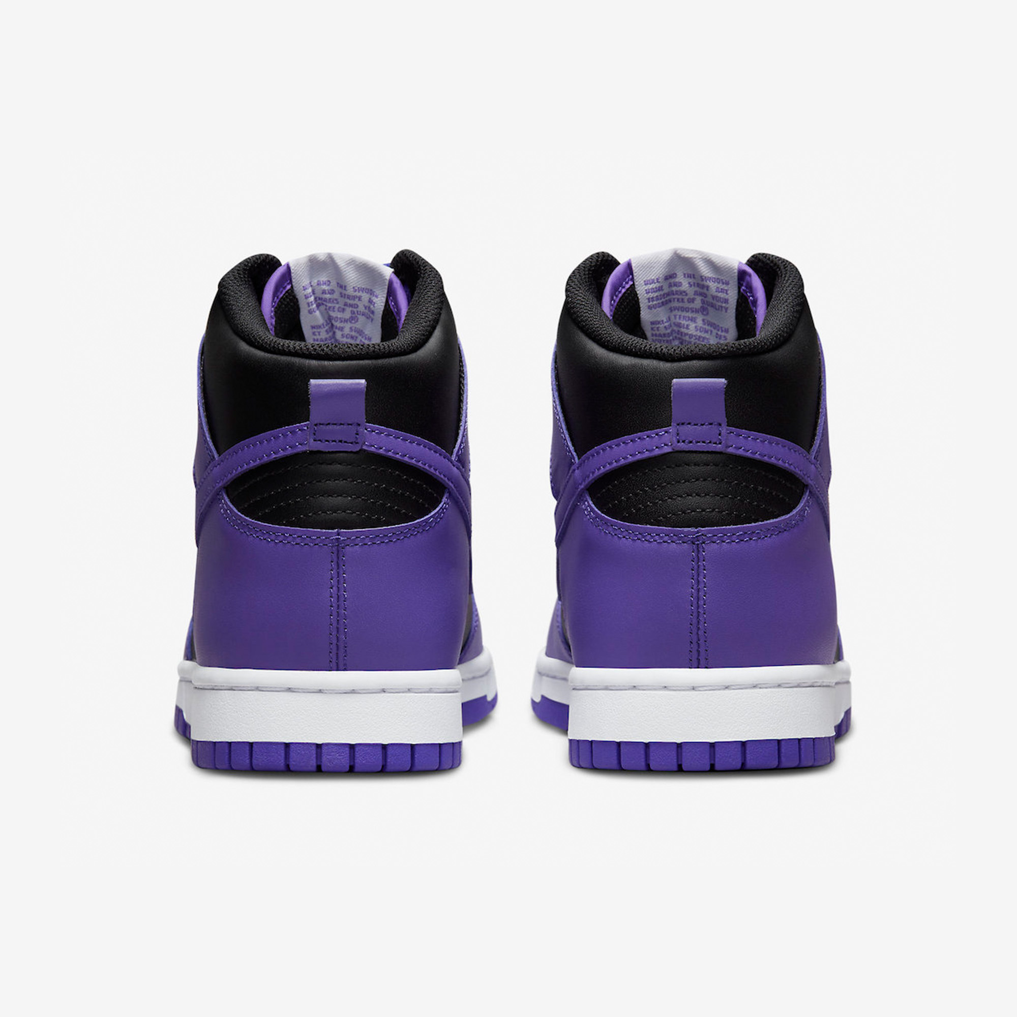 Nike Dunk High Retro Psychic Purple and Black 착용 스타일 - 5