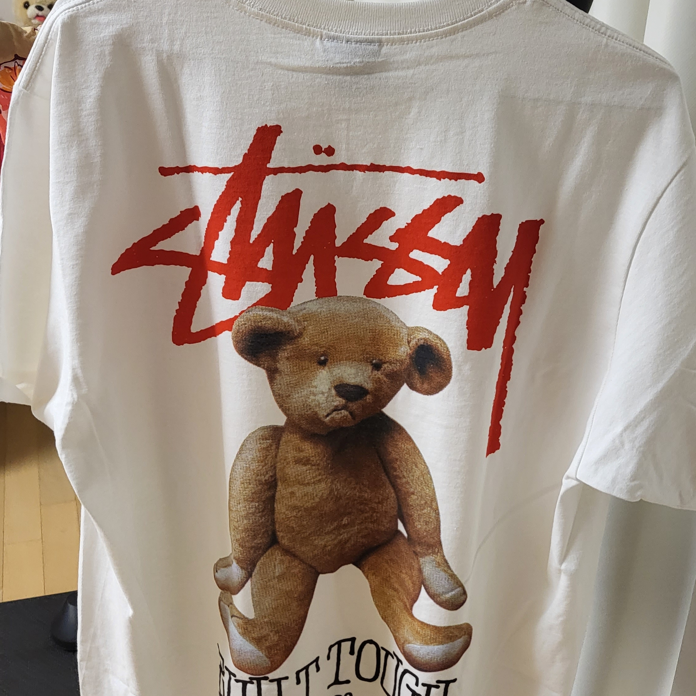 Stussy Built Tough T-Shirt White 착용 스타일 - 1