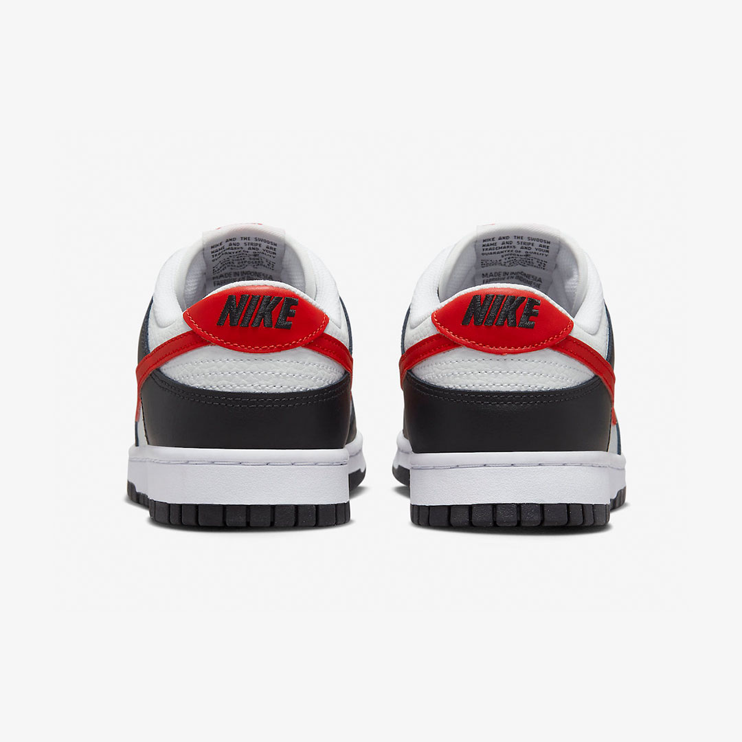 Nike Dunk Low Retro Black University Red 착용 스타일 - 5
