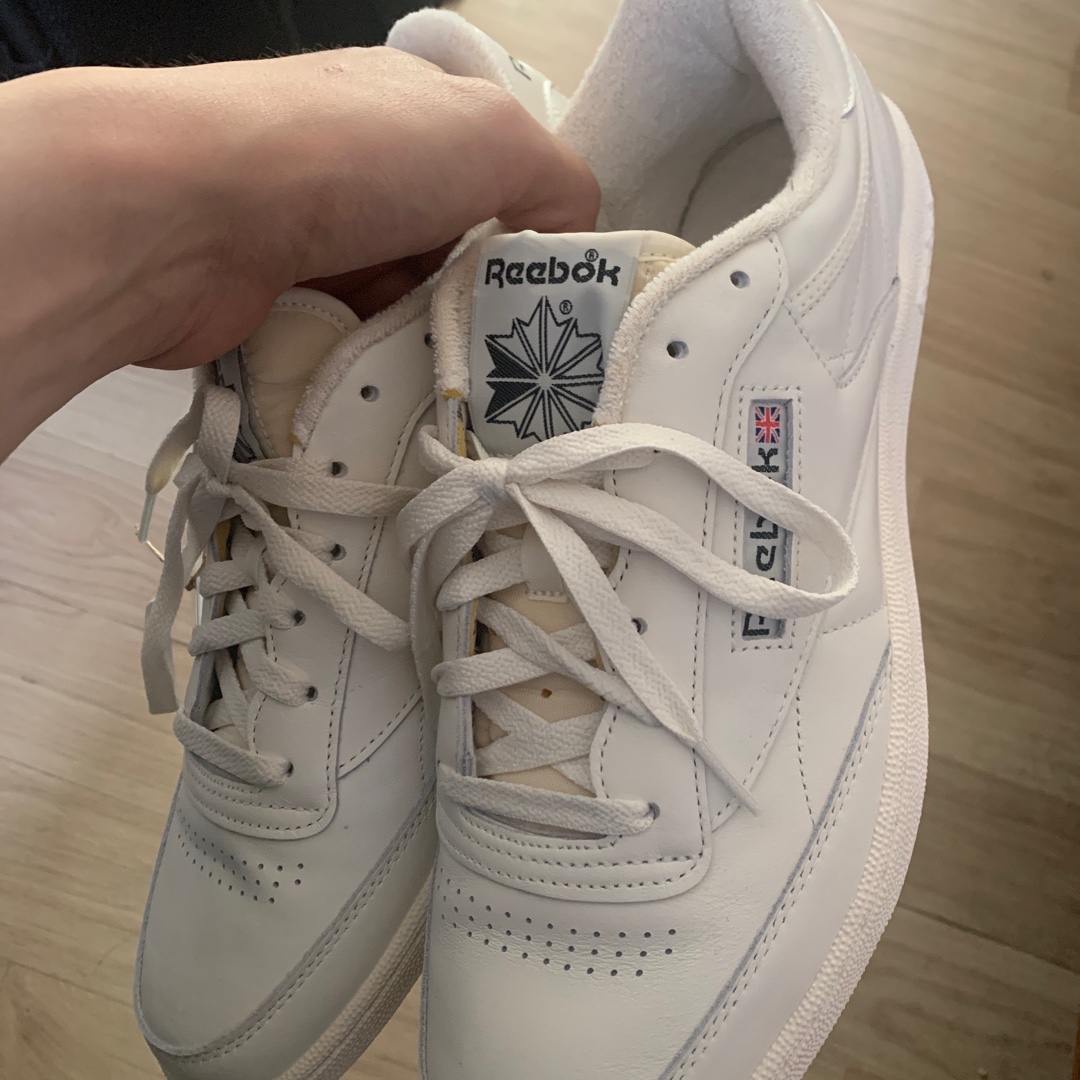 Reebok Club C 85 Vintage Chalk Black 착용 스타일