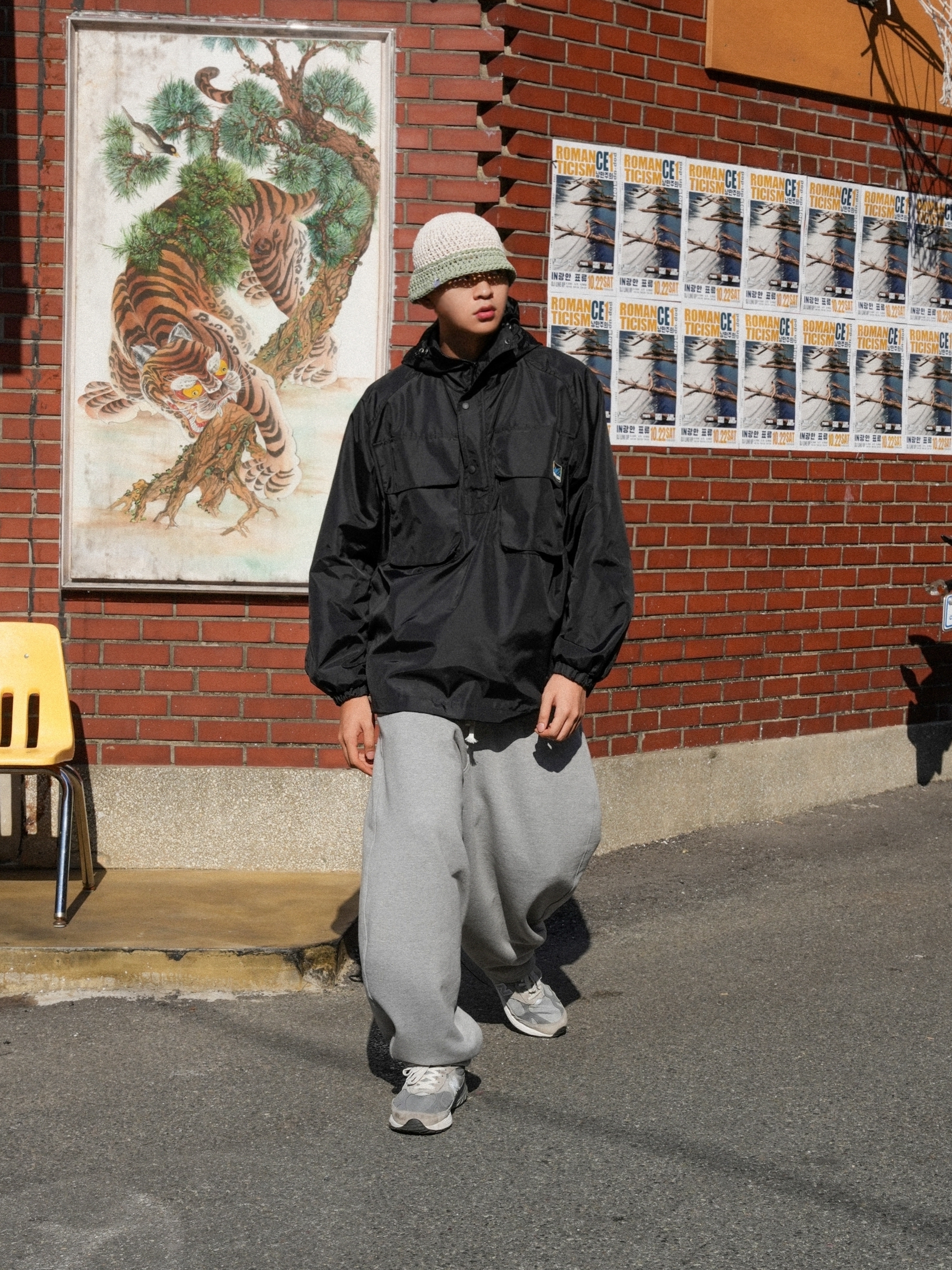New Balance 993 Made in USA Grey - D Standard 착용 스타일 - 1