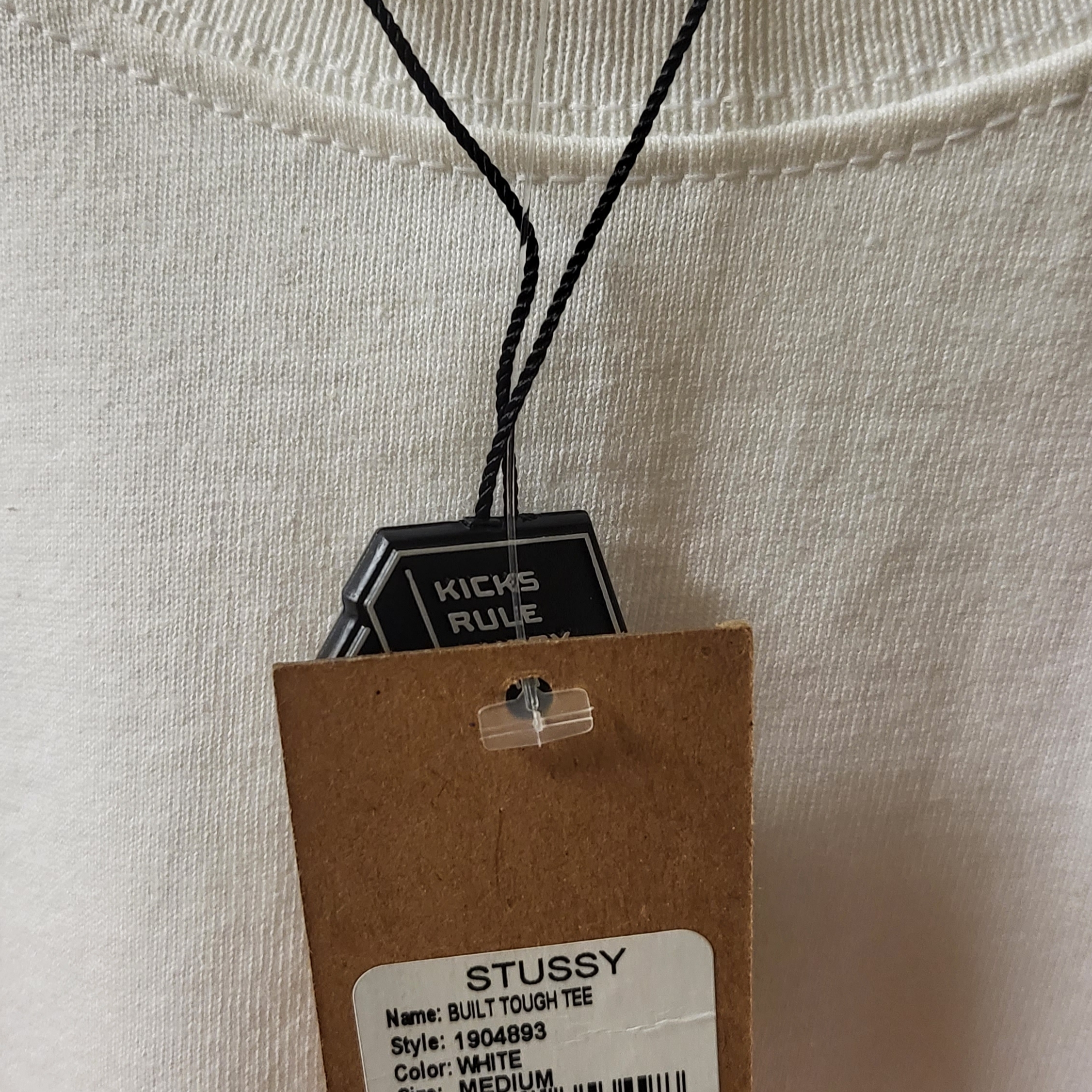 Stussy Built Tough T-Shirt White 착용 스타일 - 2