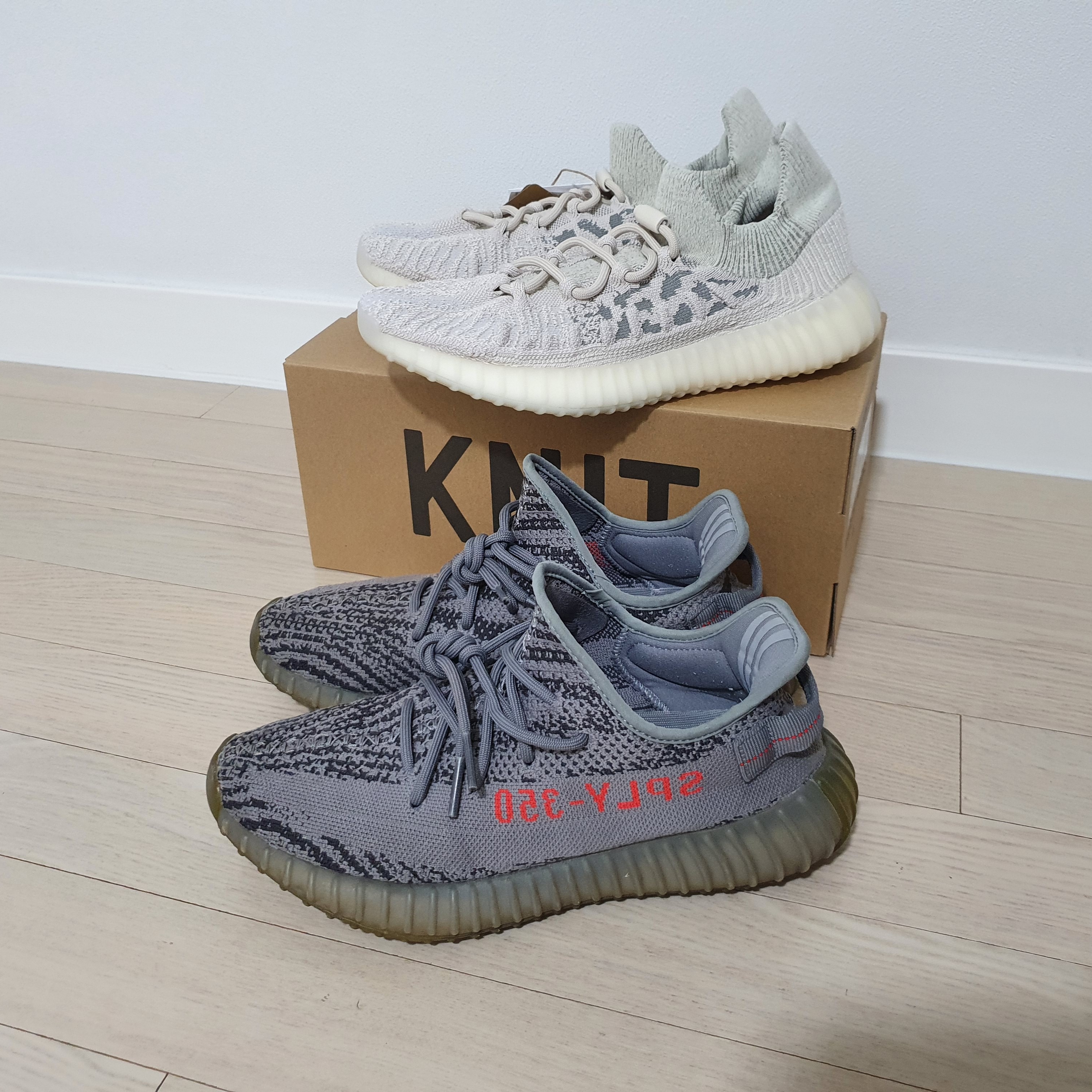 Adidas Yeezy 350 V2 CMPCT Slate Bone 2022/2023, Adidas Yeezy Boost 350 V2 Beluga 2.0 착용 스타일 - 2