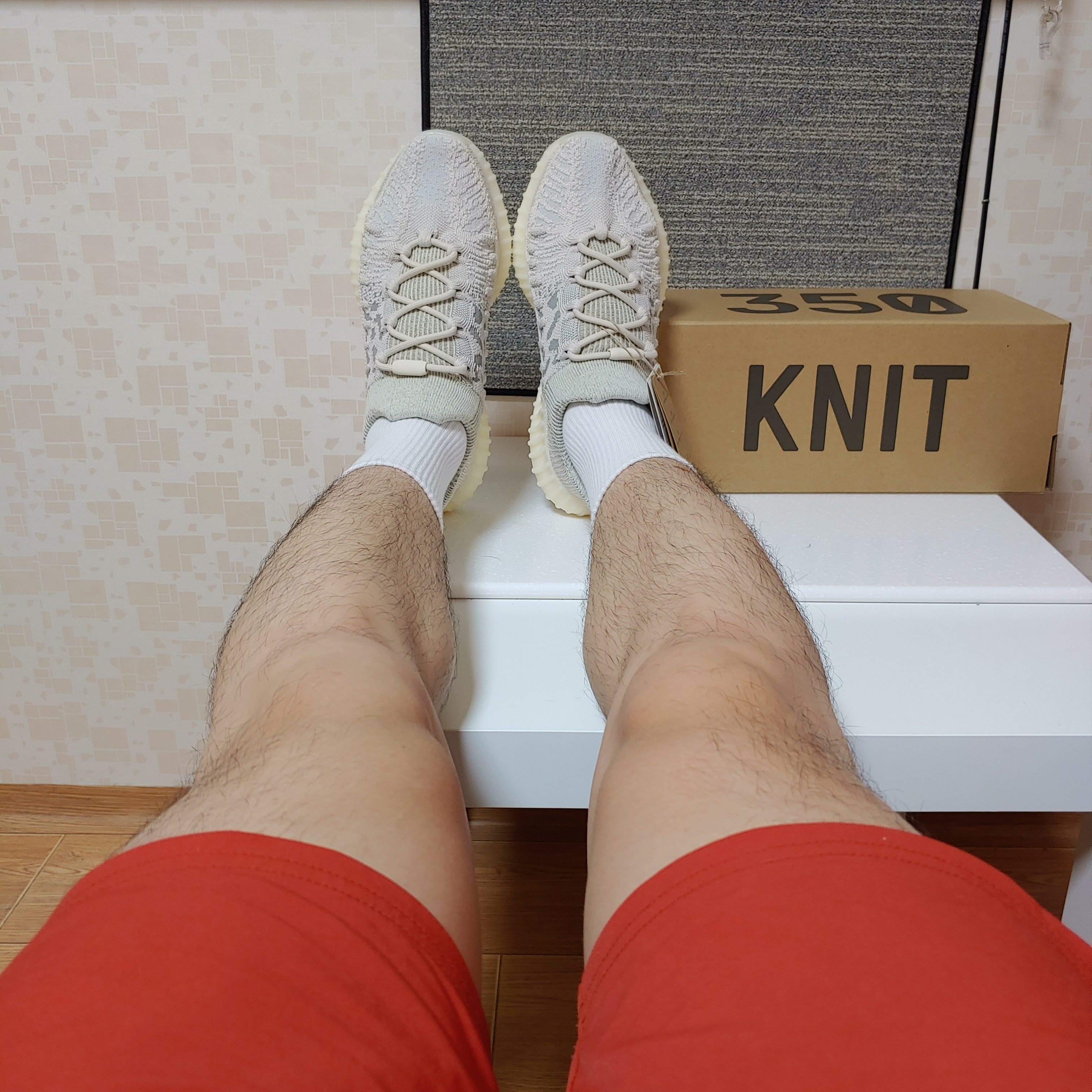 Adidas Yeezy 350 V2 CMPCT Slate Bone 2022/2023 착용 스타일
