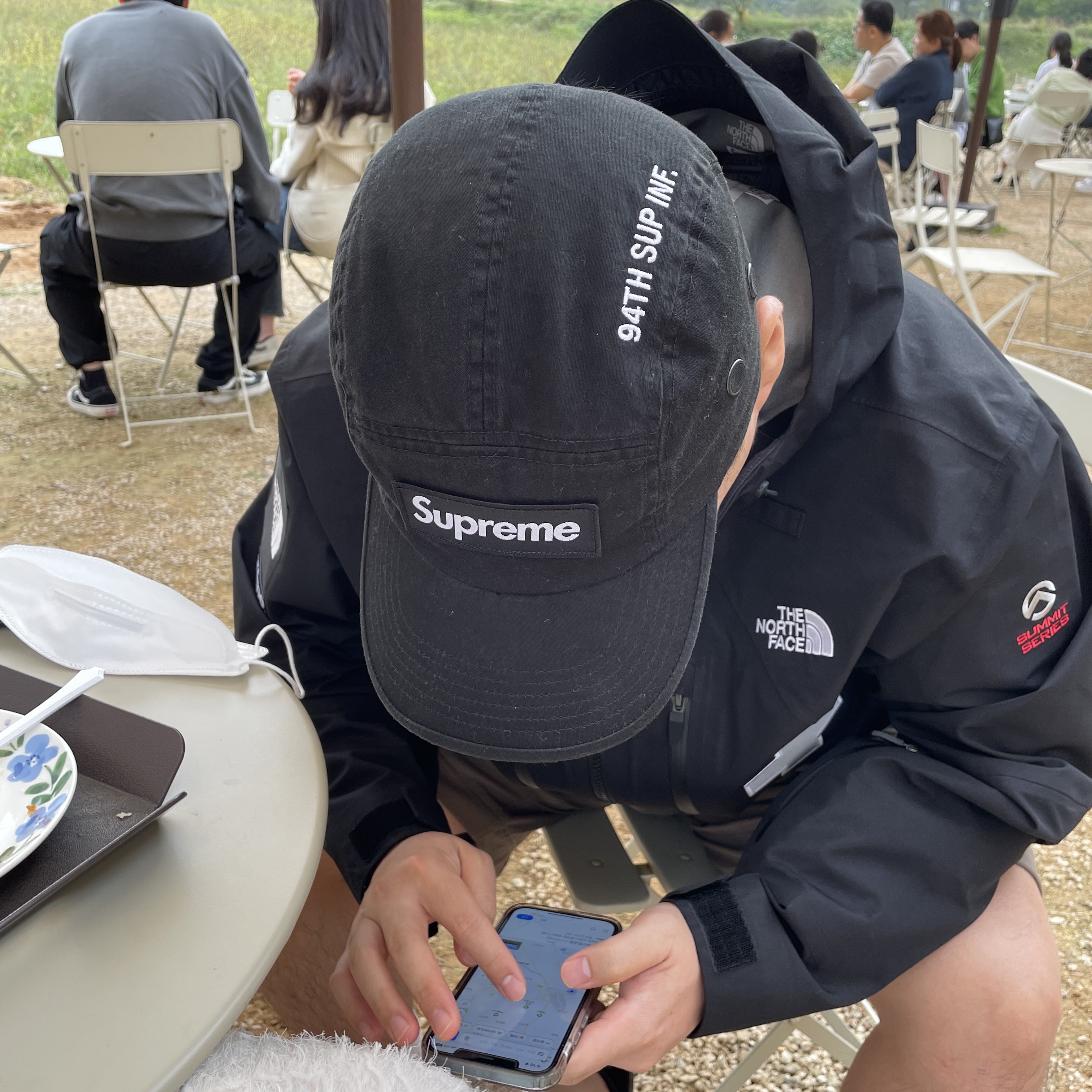 Supreme x The North Face Summit Series Rescue Mountain Pro Jacket Black - 22SS, Supreme Military Camp Cap Black - 21FW 착용 스타일