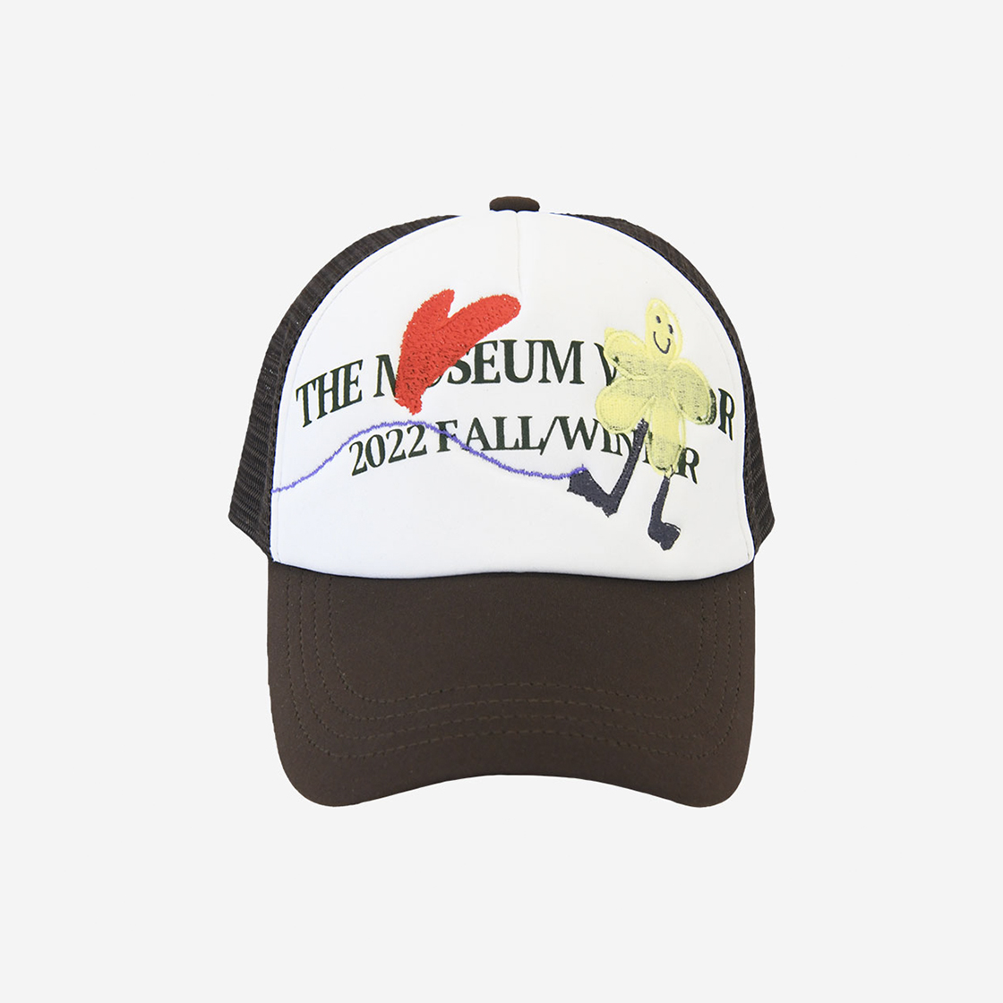 더뮤지엄비지터 핸드 스티치드 칠드런 메쉬캡 브라운 - 22SS