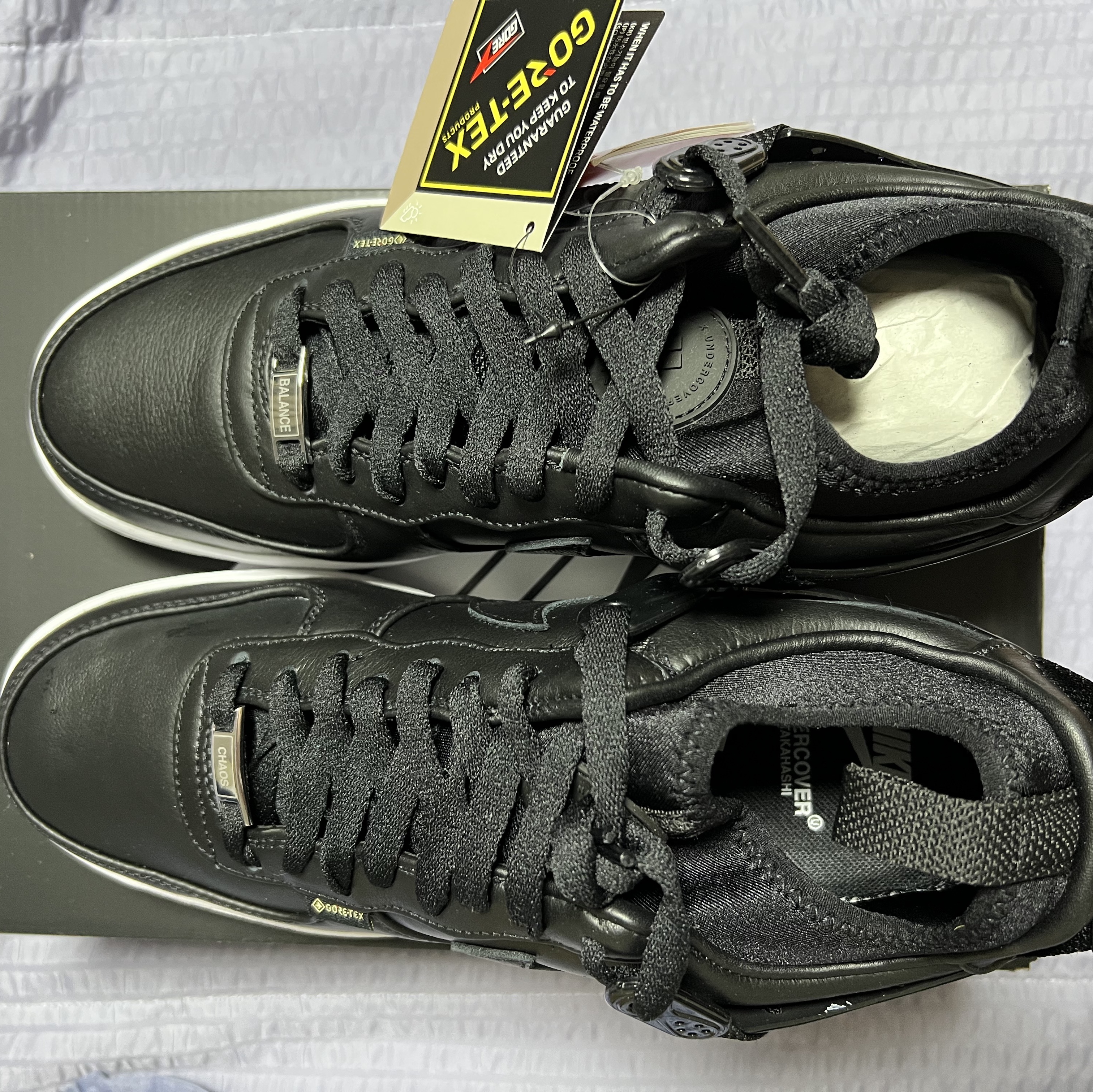 Nike x Undercover Air Force 1 Low SP Black 착용 스타일 - 1