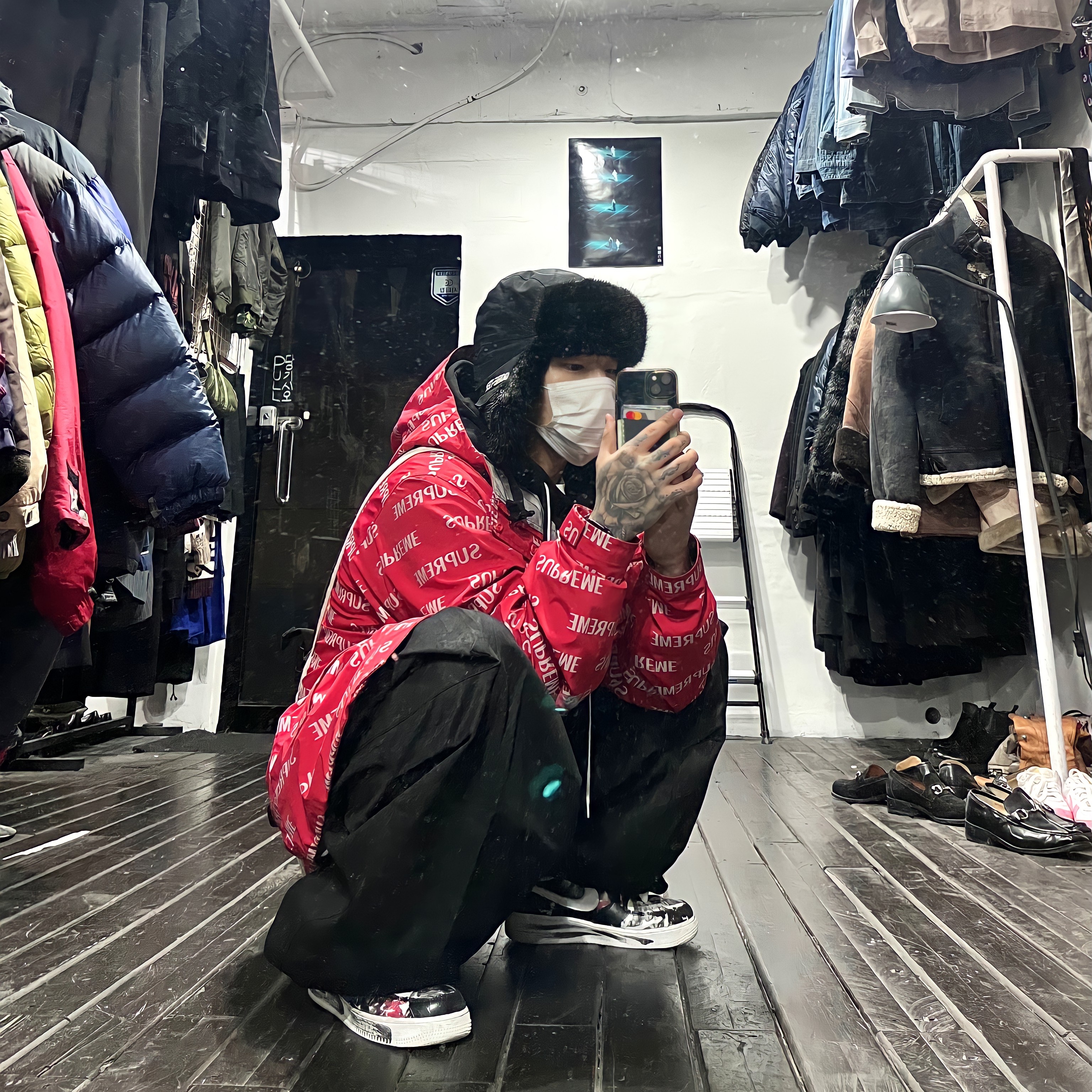 Nike x Peaceminusone Air Force 1 Low Para-Noise 착용 스타일 - 2