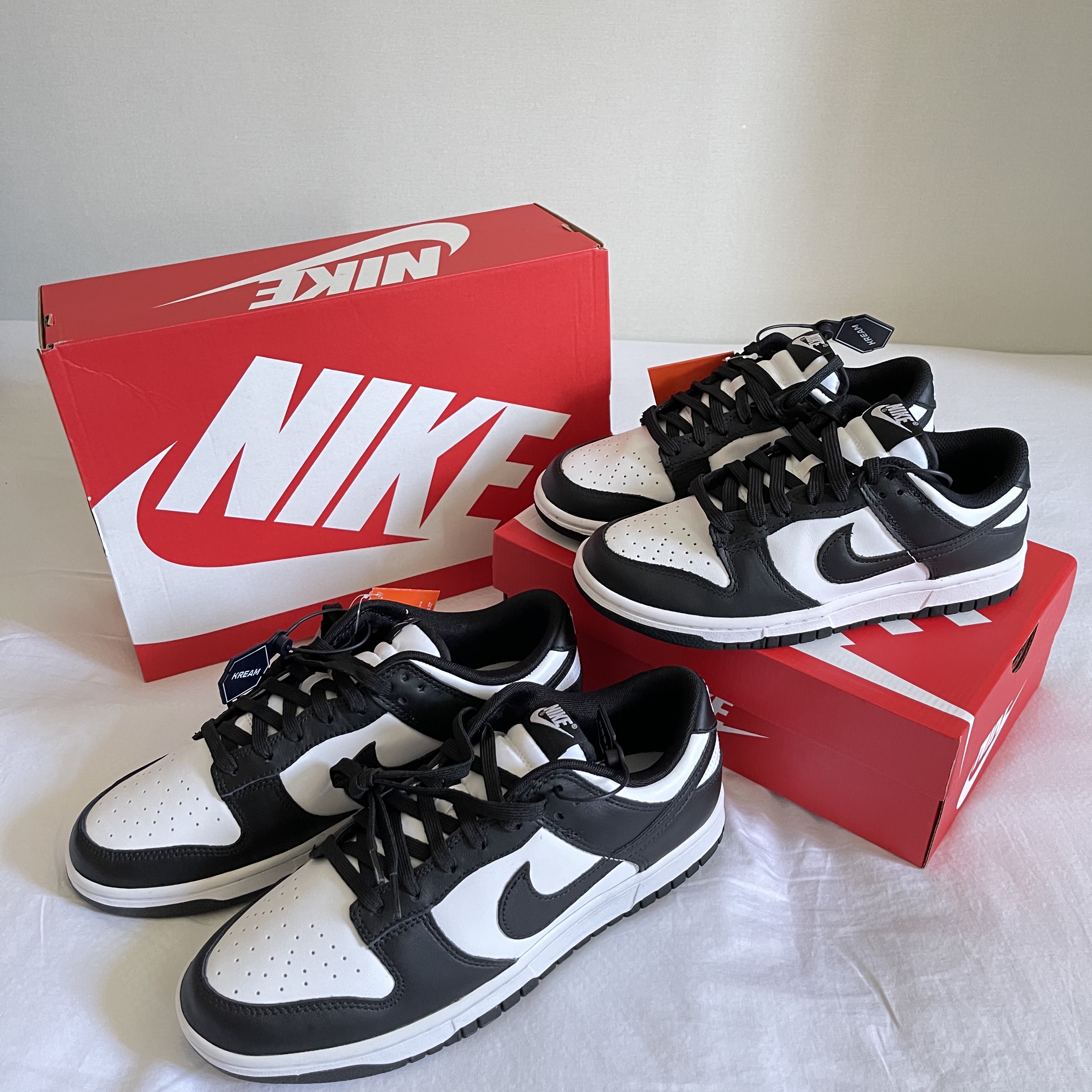 Nike Dunk Low Retro Black, (W) Nike Dunk Low Black 착용 스타일 - 1