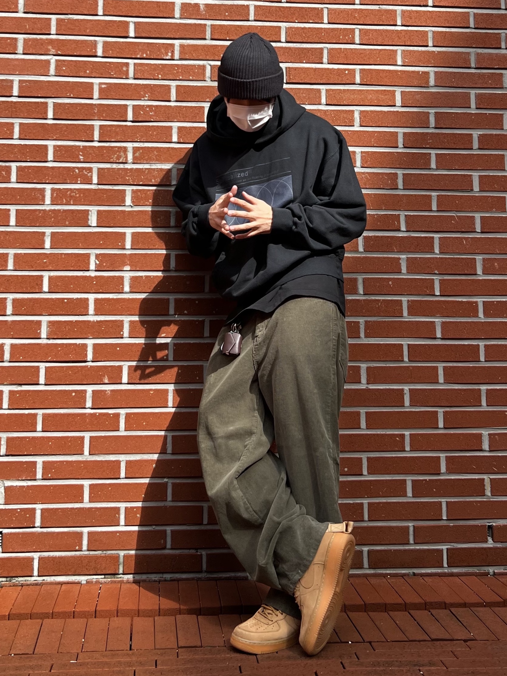 Nike Air Force 1 '07 WB Flax, Nike x Supreme Air Force 1 Low Flax 착용 스타일 - 1