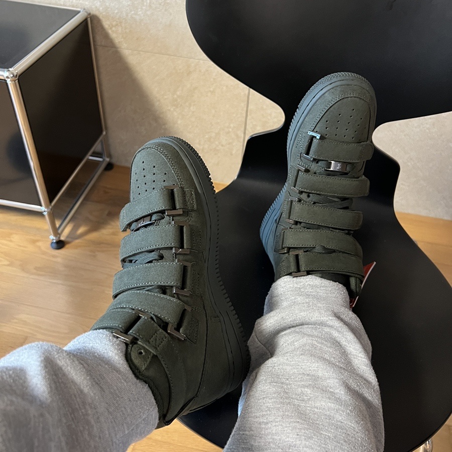 Nike x Billie Eilish NRG Fleece Hoodie Sequoia - Asia, Nike x Billie Eilish Air Force 1 High '07 SP Sequoia 착용 스타일 - 4