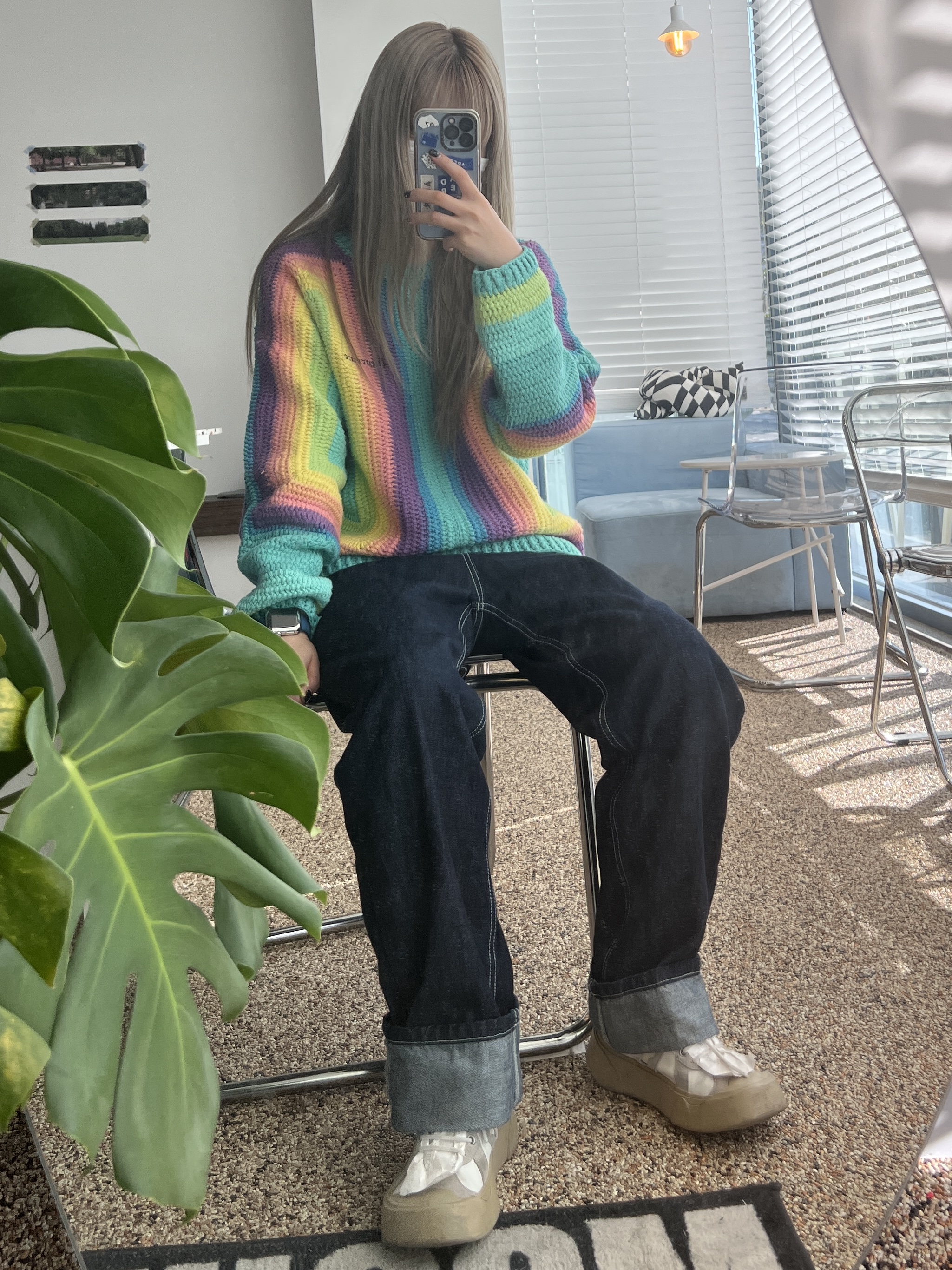 Supreme Hand Crocheted Sweater Multi-Color - 22SS, (W) Camper x Ader Error Proto-240-S Cinder German Shoes 착용 스타일