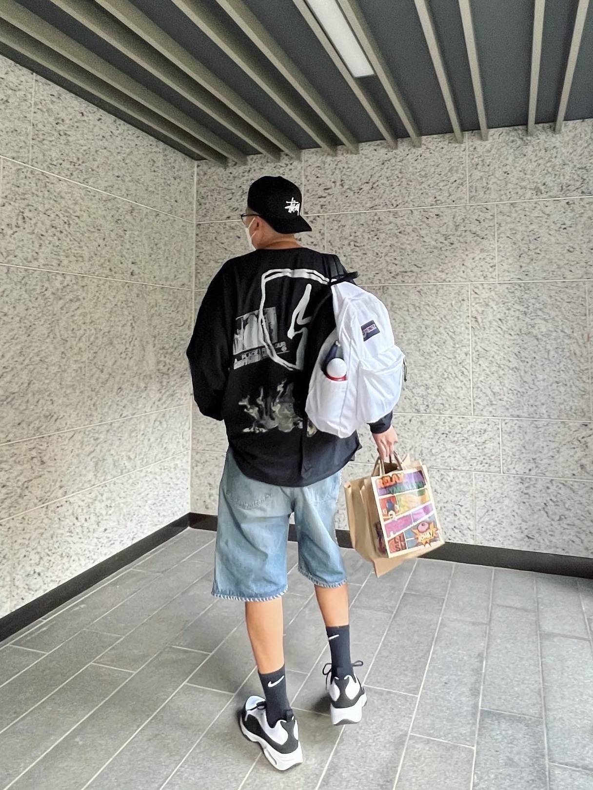 Nike x Comme des Garcons Homme Plus Air Max Sunder SP White Black 착용 스타일 - 1