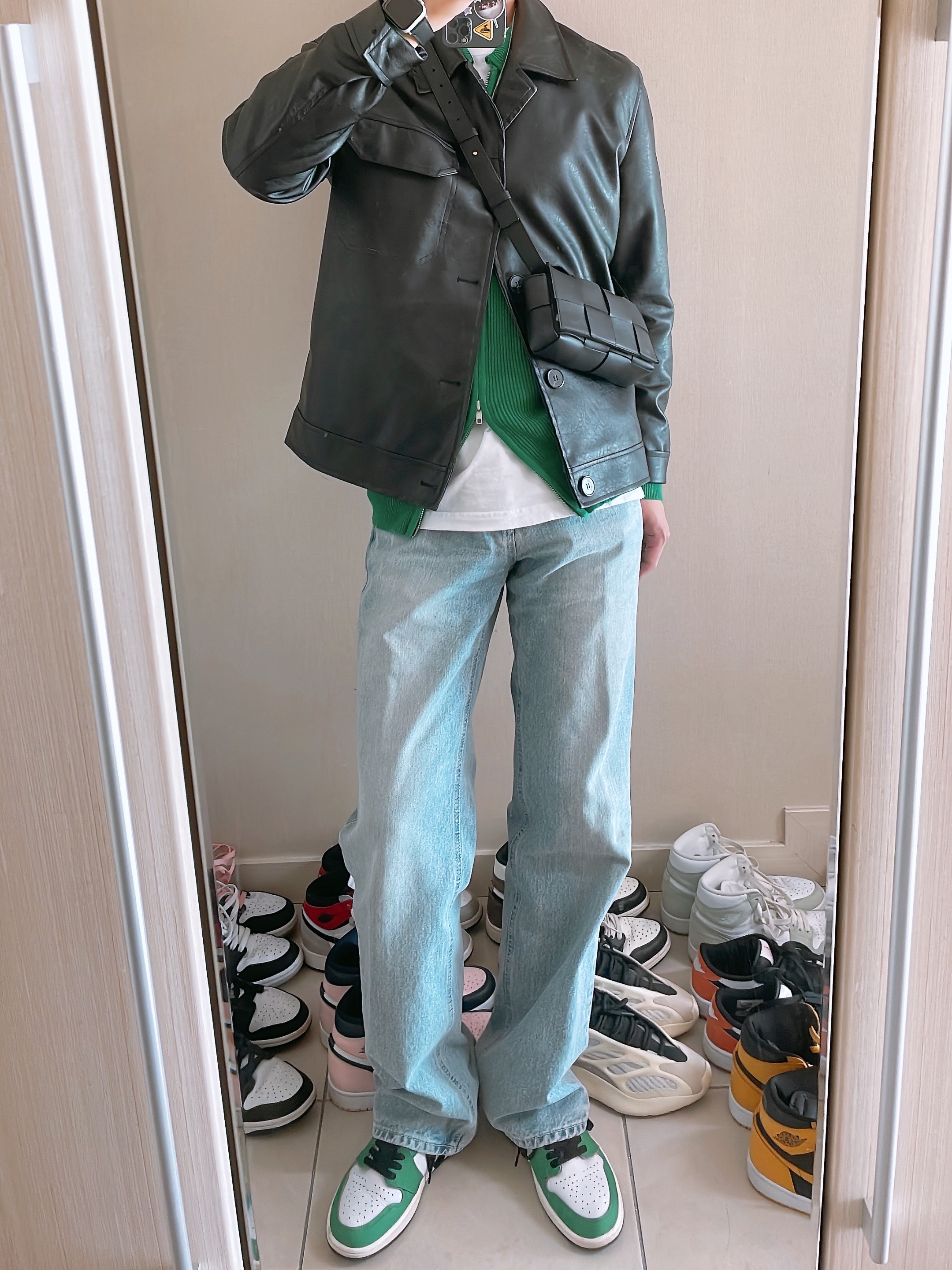 (W) Jordan 1 Retro High OG Lucky Green 착용 스타일