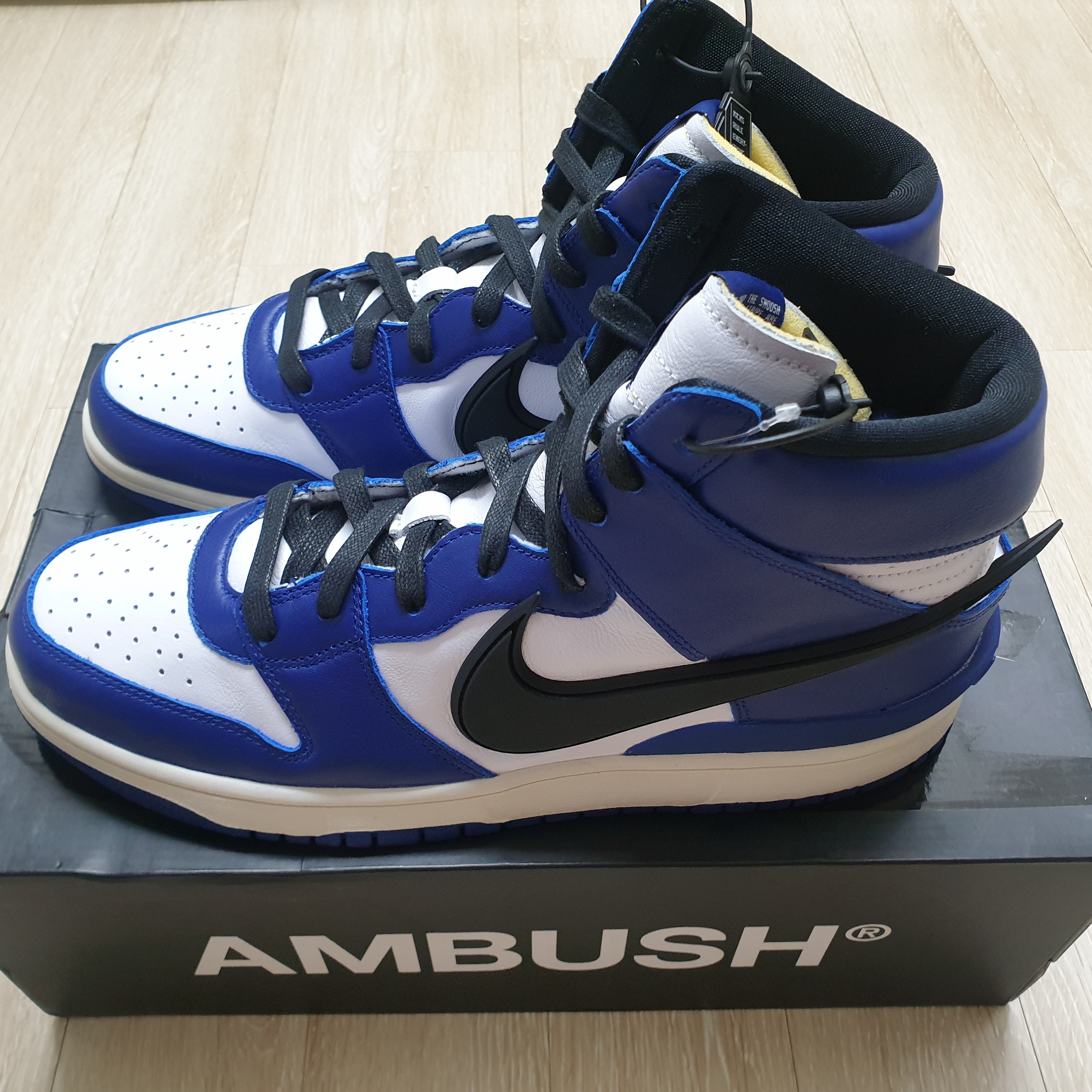 (W) Nike Dunk High Deep Royal Blue, Nike x Ambush Dunk High Deep Royal Blue 착용 스타일 - 2