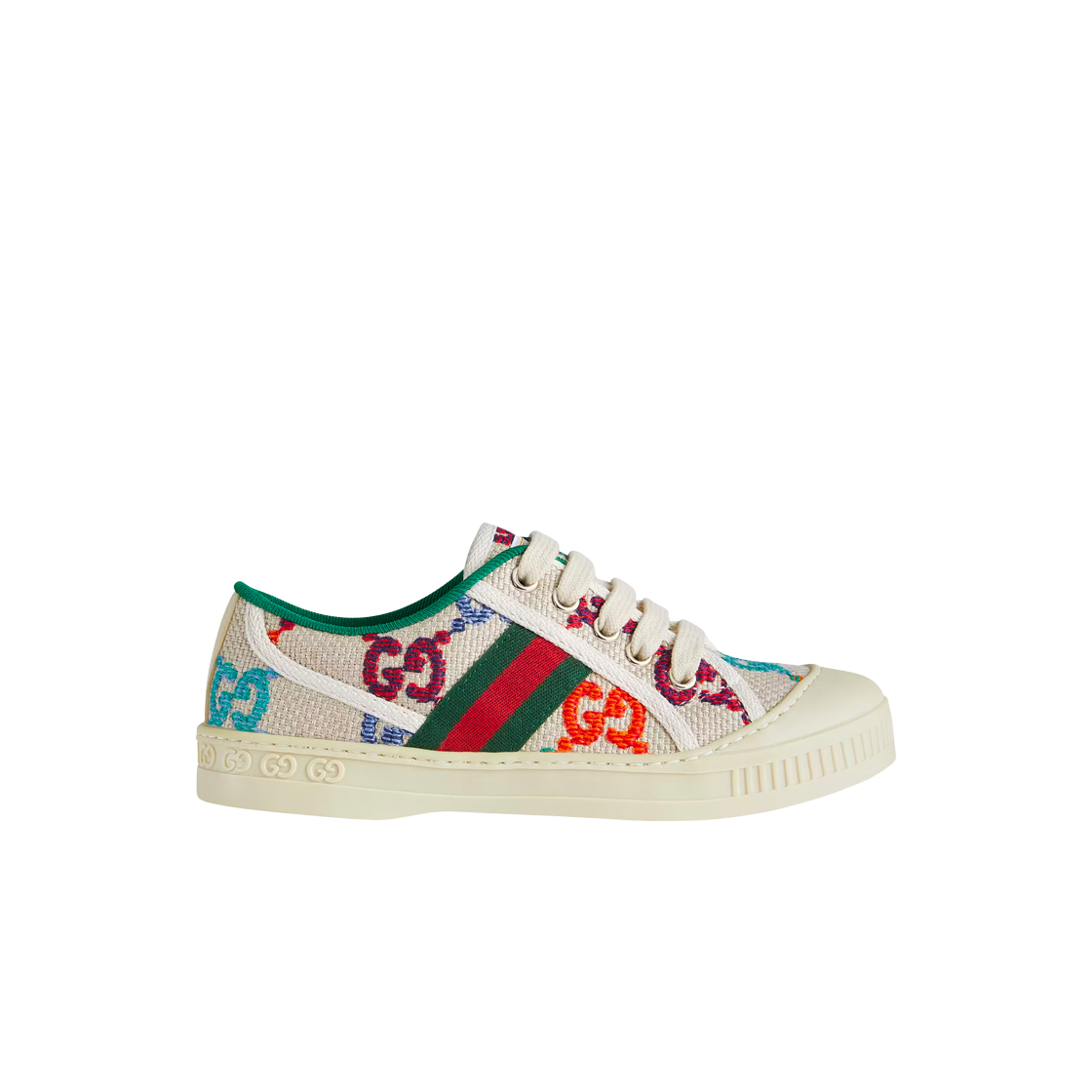 (키즈) 구찌 테니스 1977 스니커즈 멀티컬러((Kids) Gucci Tennis 1977 Sneakers Multicolor) - 1