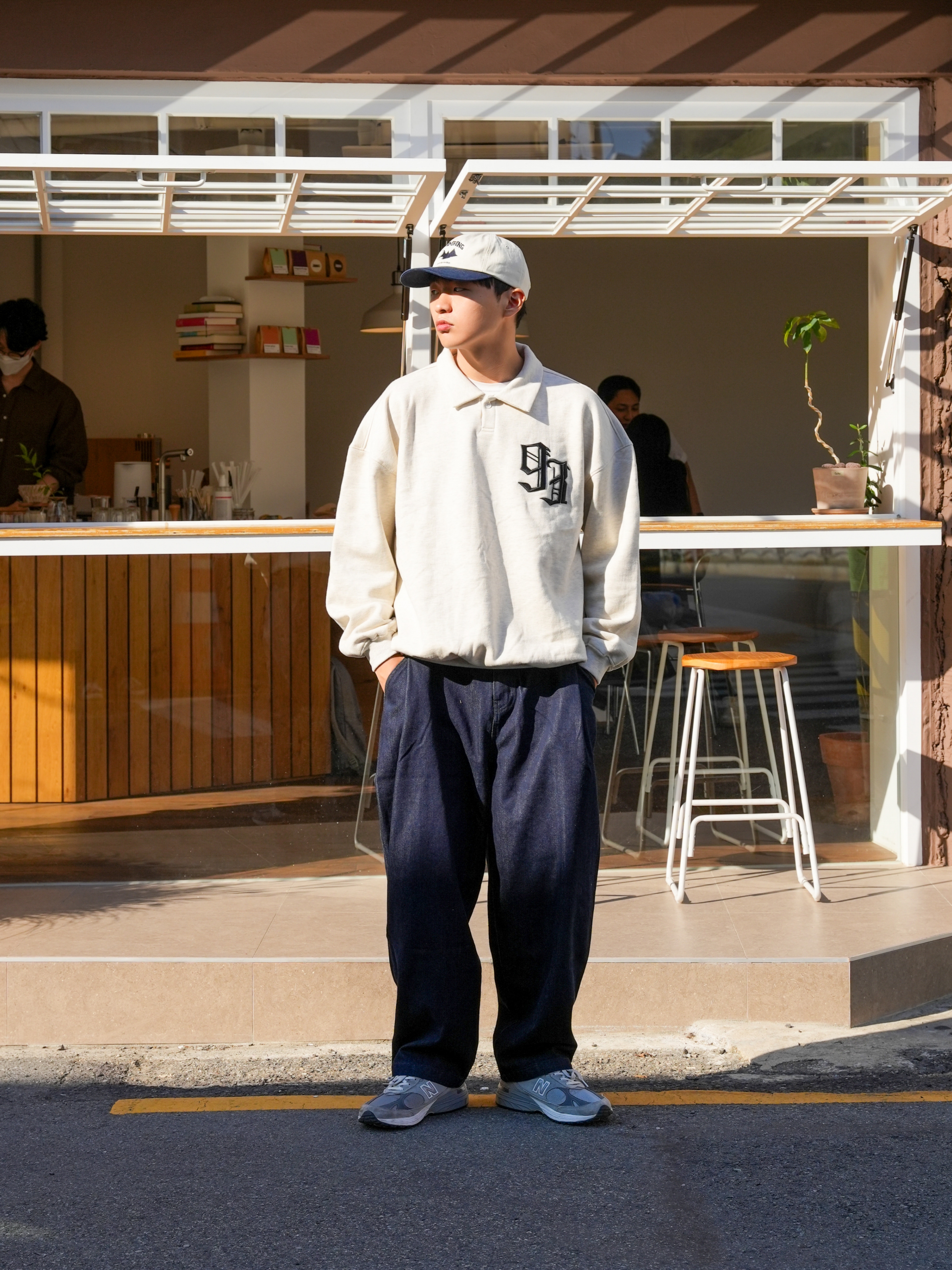 New Balance 993 Made in USA Grey - D Standard 착용 스타일 - 2
