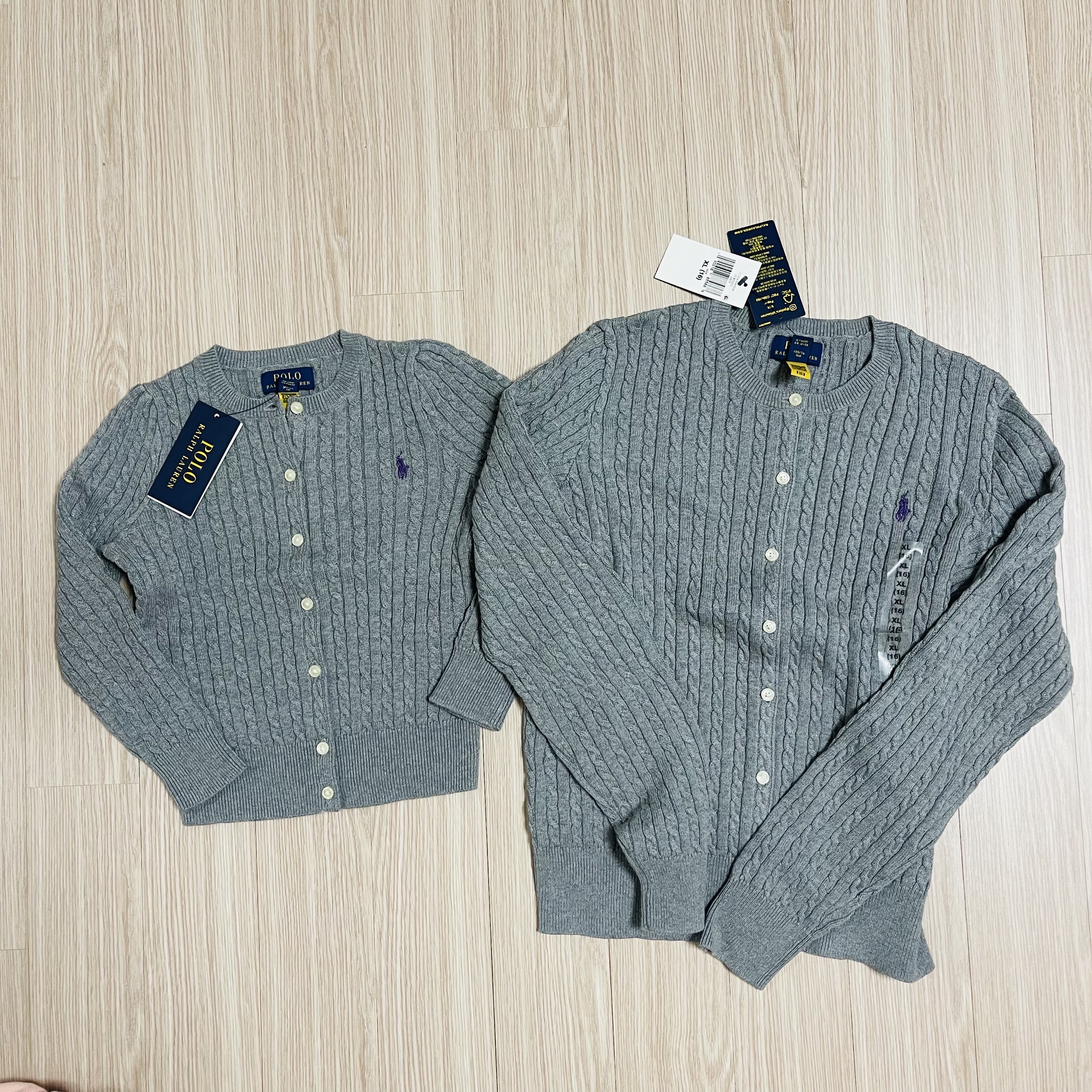 [30% 적립] Polo Ralph Lauren Children Mini Cable Cotton Cardigan Warm White 착용 스타일 - 1