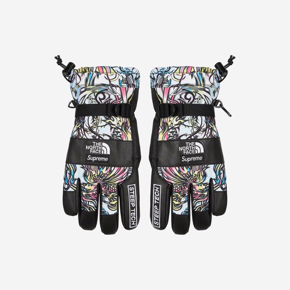 Supreme x The North Face Steep Tech Gloves Multicolor Dragon - 22FW 상세 이미지 1