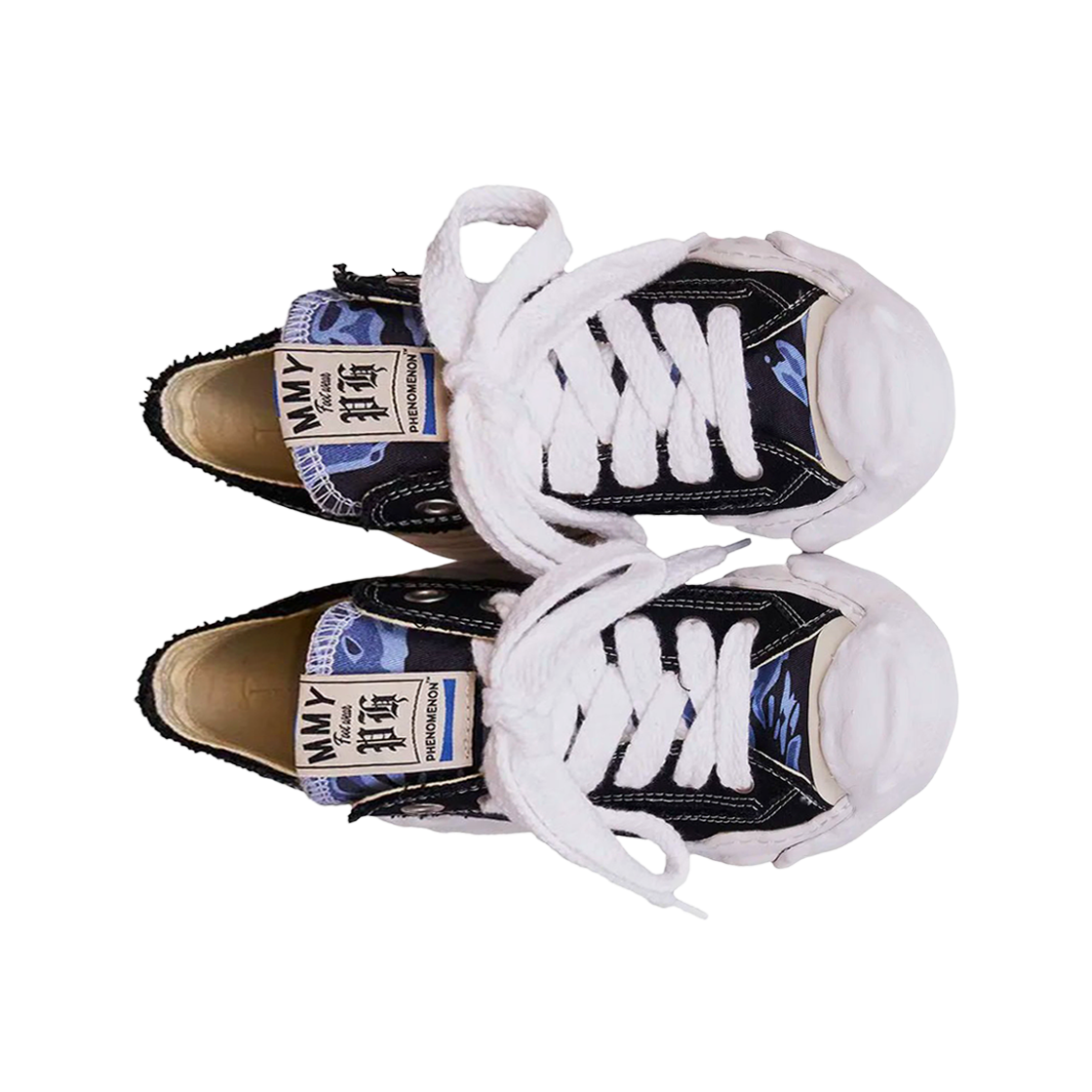 메종 미하라 야스히로 x 페노메논 행크 OG 솔 캔버스 로우탑 스니커즈 블랙(Maison Mihara Yasuhiro x Phenomenon Hank OG Sole Canvas Low-top Sneakers Black) - 2