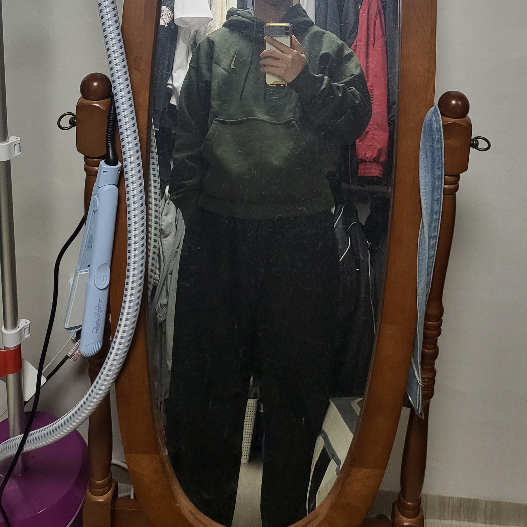 Nike x Billie Eilish NRG Fleece Hoodie Sequoia - Asia 착용 스타일