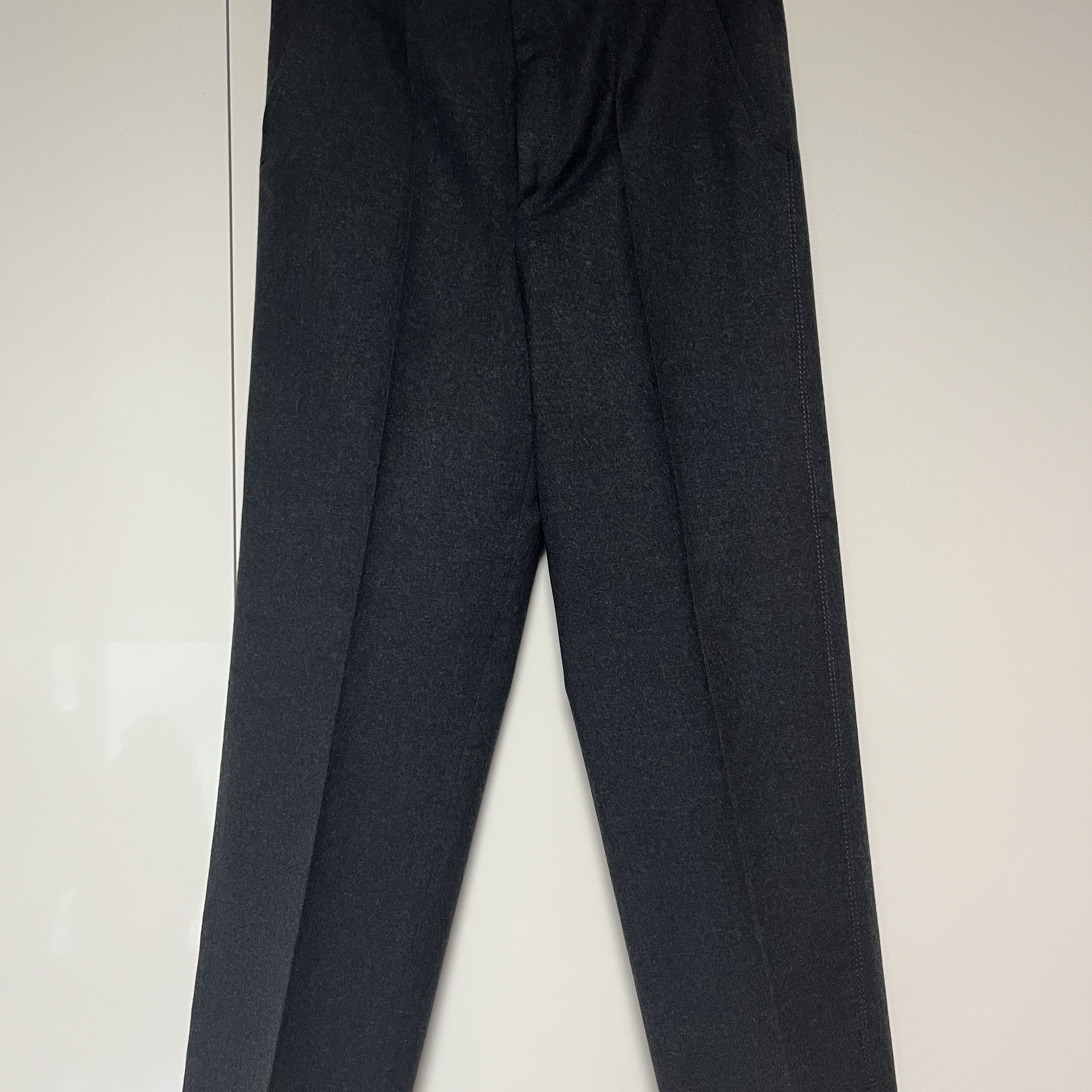 Zara x Ader Error Oversized Wool Blazer Dark Grey, Zara x Ader Error Wool Pants Dark Grey 착용 스타일 - 4