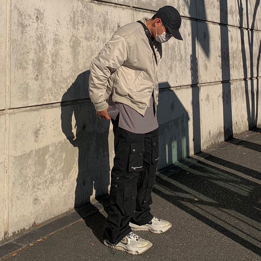 Nike x Matthew M Williams Zoom 004 Stone 착용 스타일 - 4