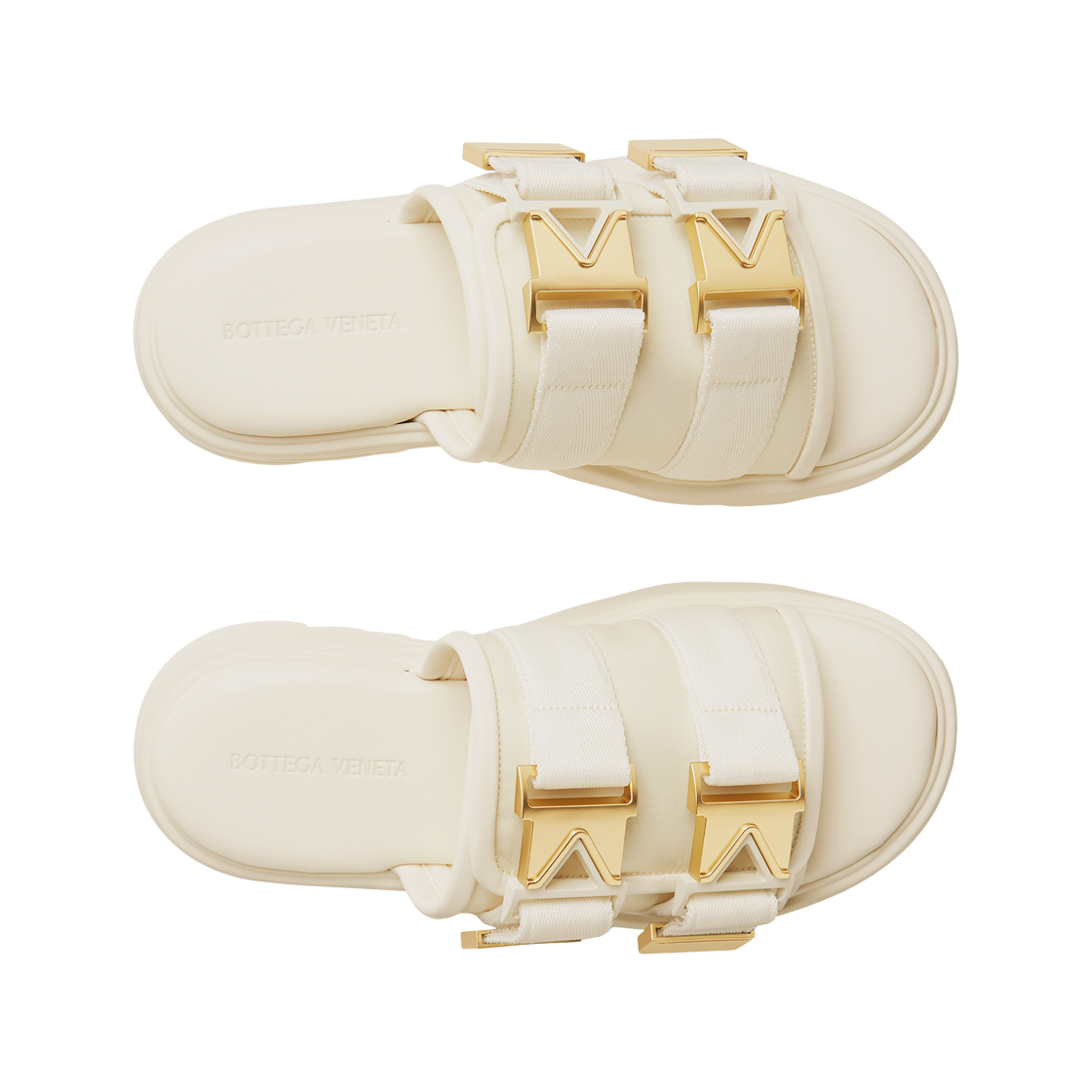 (W) 보테가 베네타 플래쉬 패딩 테크니컬 패브릭 플랫 샌들 스트링((W) Bottega Veneta Flash Padded Technical Fabric Flat Sandals String) - 2