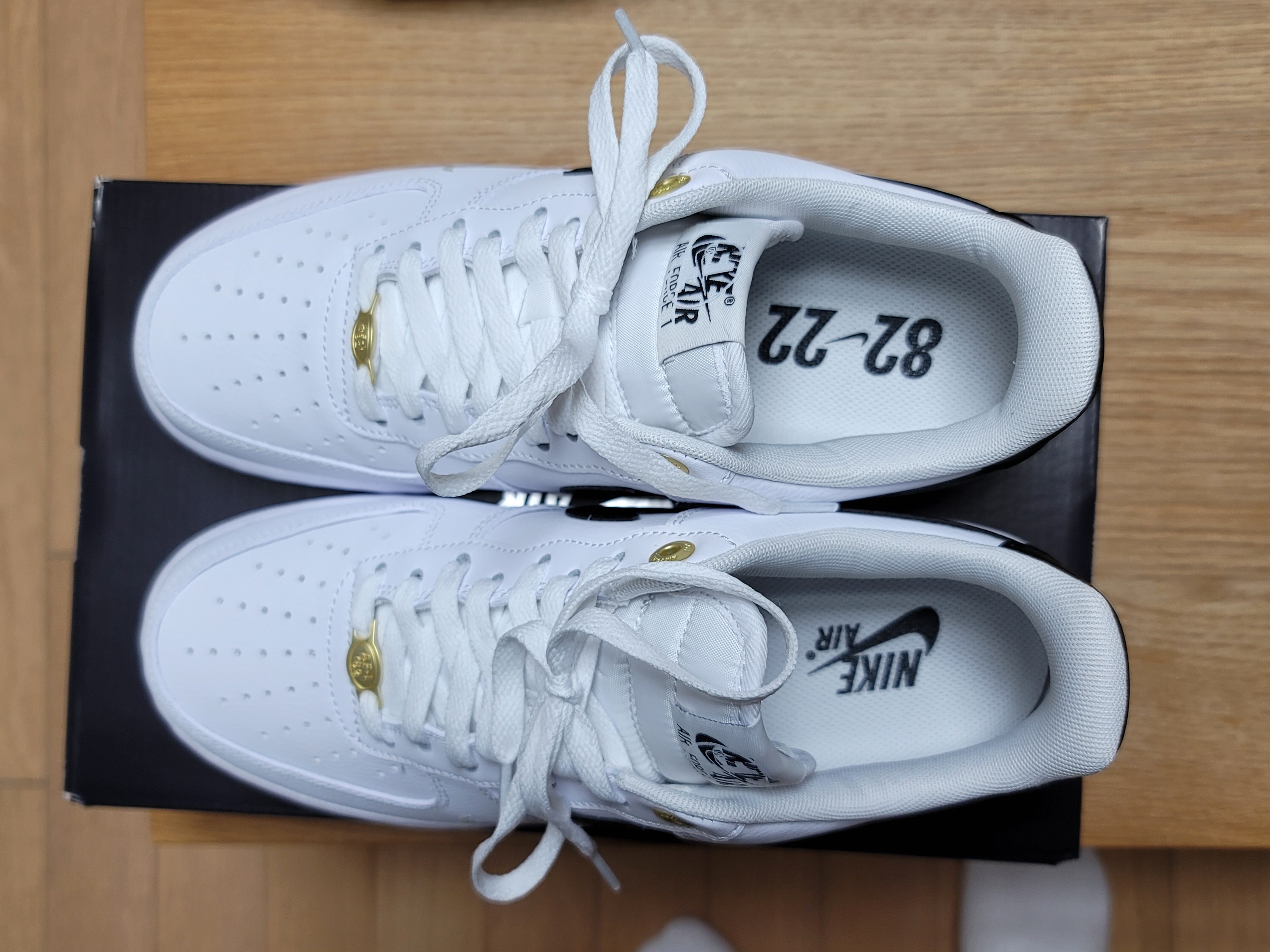 Nike Air Force 1 '07 LV8 40th Anniversary Join Forces White Black, Nike x Off-White Air Force 1 Mid SP White 착용 스타일 - 4