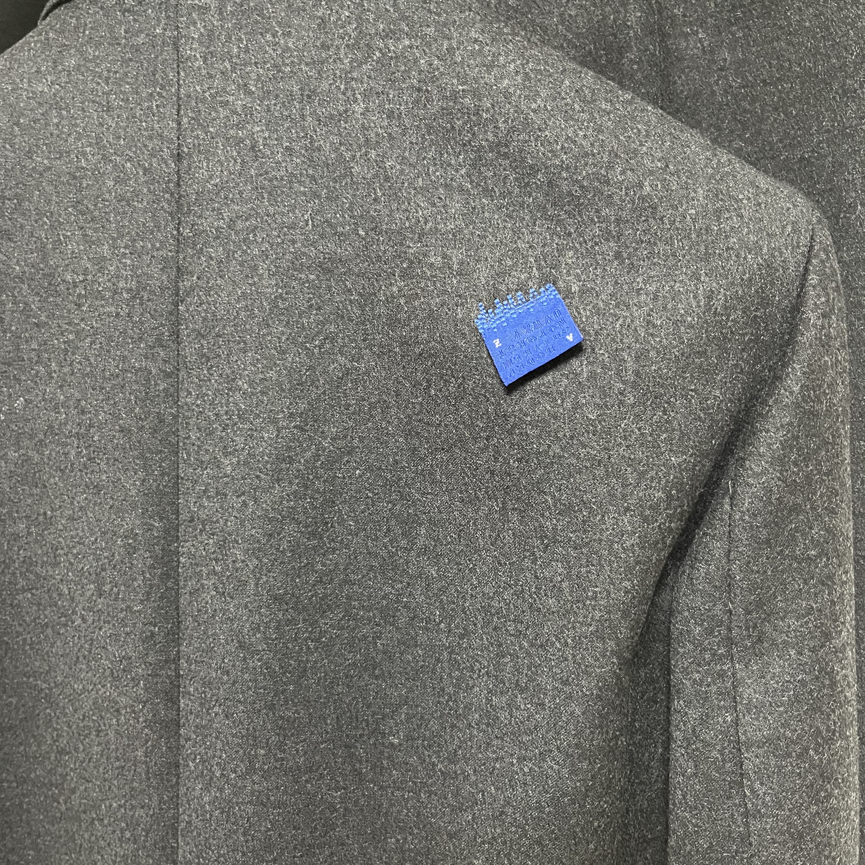 Zara x Ader Error Oversized Wool Blazer Dark Grey, Zara x Ader Error Wool Pants Dark Grey 착용 스타일 - 2