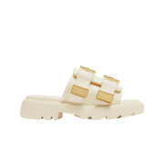 (W) Bottega Veneta Flash Padded Technical Fabric Flat Sandals String