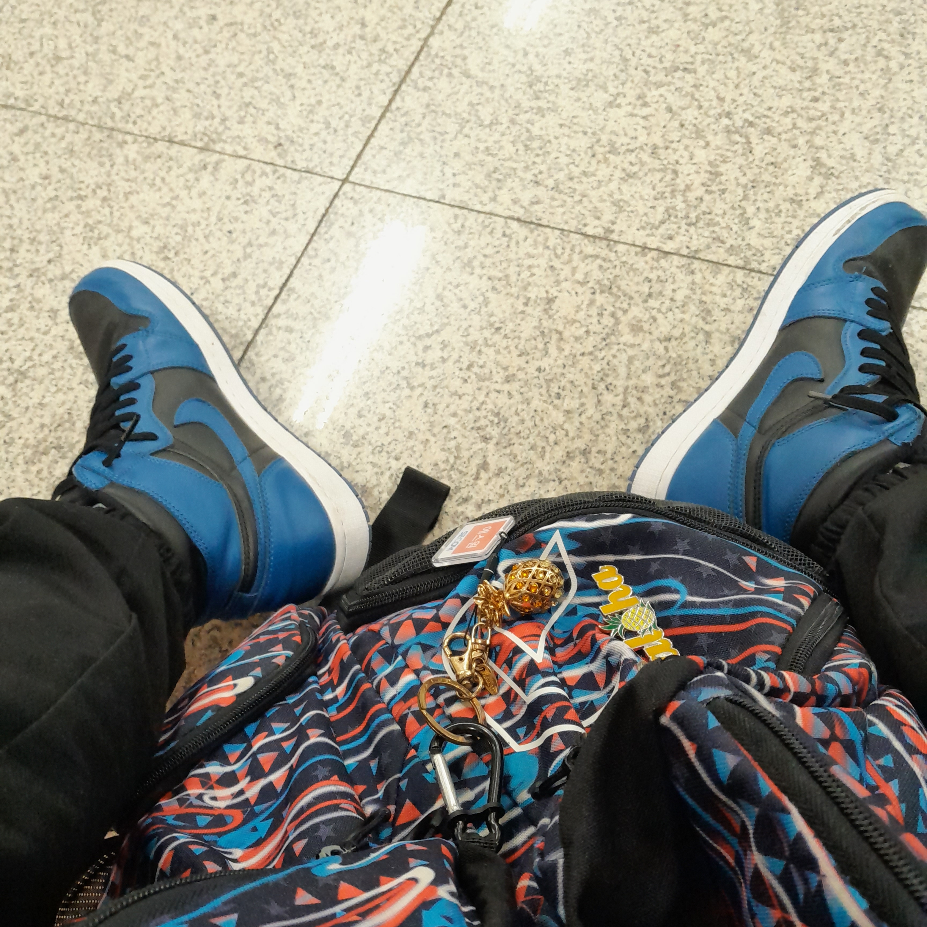 Jordan 1 Retro High OG Dark Marina Blue 착용 스타일
