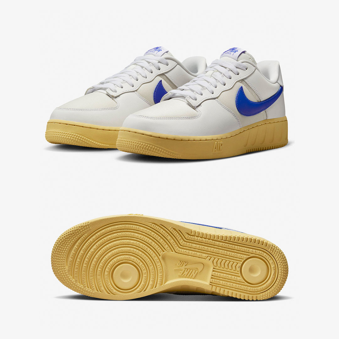Nike Air Force 1 Low Unity White Racer Blue 착용 스타일 - 2