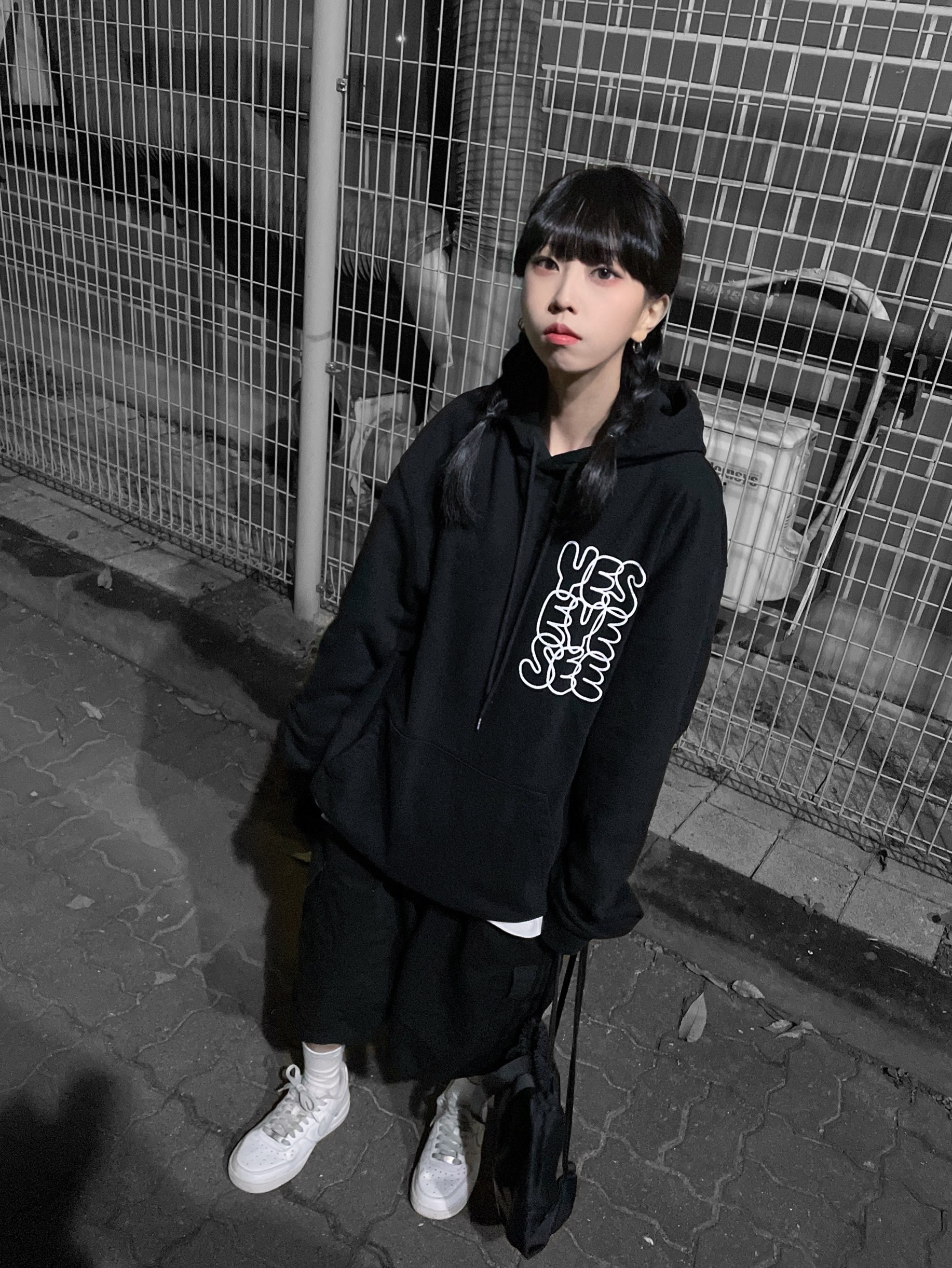 (W) Nike Air Force 1 '07 Low White 착용 스타일 - 3