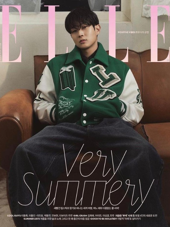 Louis Vuitton Multi Patch Mixed Leather Varsity Blouson Milky White, Louis Vuitton Multi Patch Mixed Leather Varsity Blouson Fig 착용 스타일 - 2