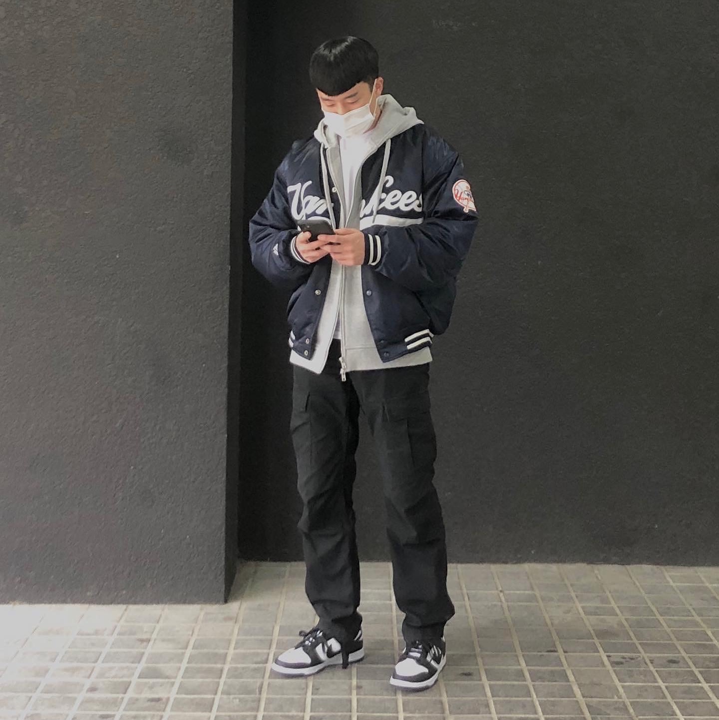 Nike Dunk Low Retro Black 착용 스타일