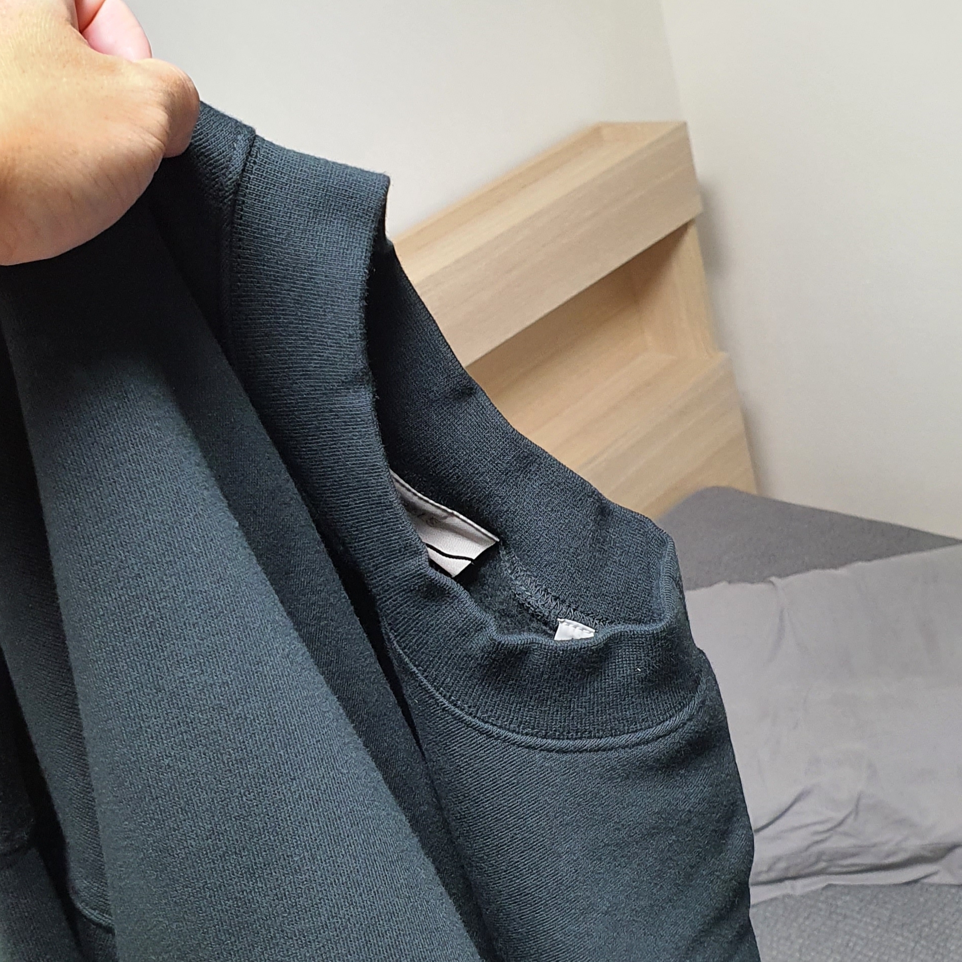 Essentials The Core Collection Crewneck Sweatshirt Stretch Limo 착용 스타일