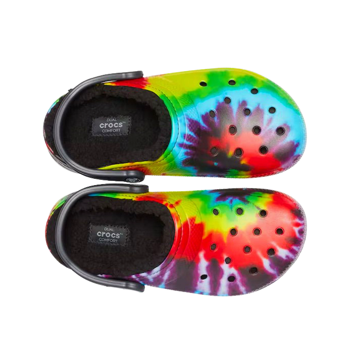 크록스 클래식 라인드 타이 다이 클로그 멀티 블랙(Crocs Classic Lined Tie Dye Clog Multi Black) - 2