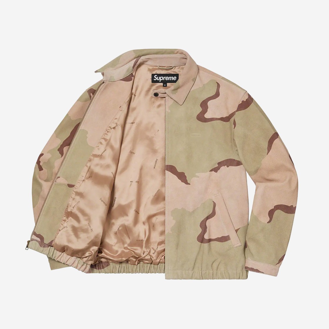 Supreme Suede Harrington Jacket Desert Camo- 22SS 상세 이미지 2