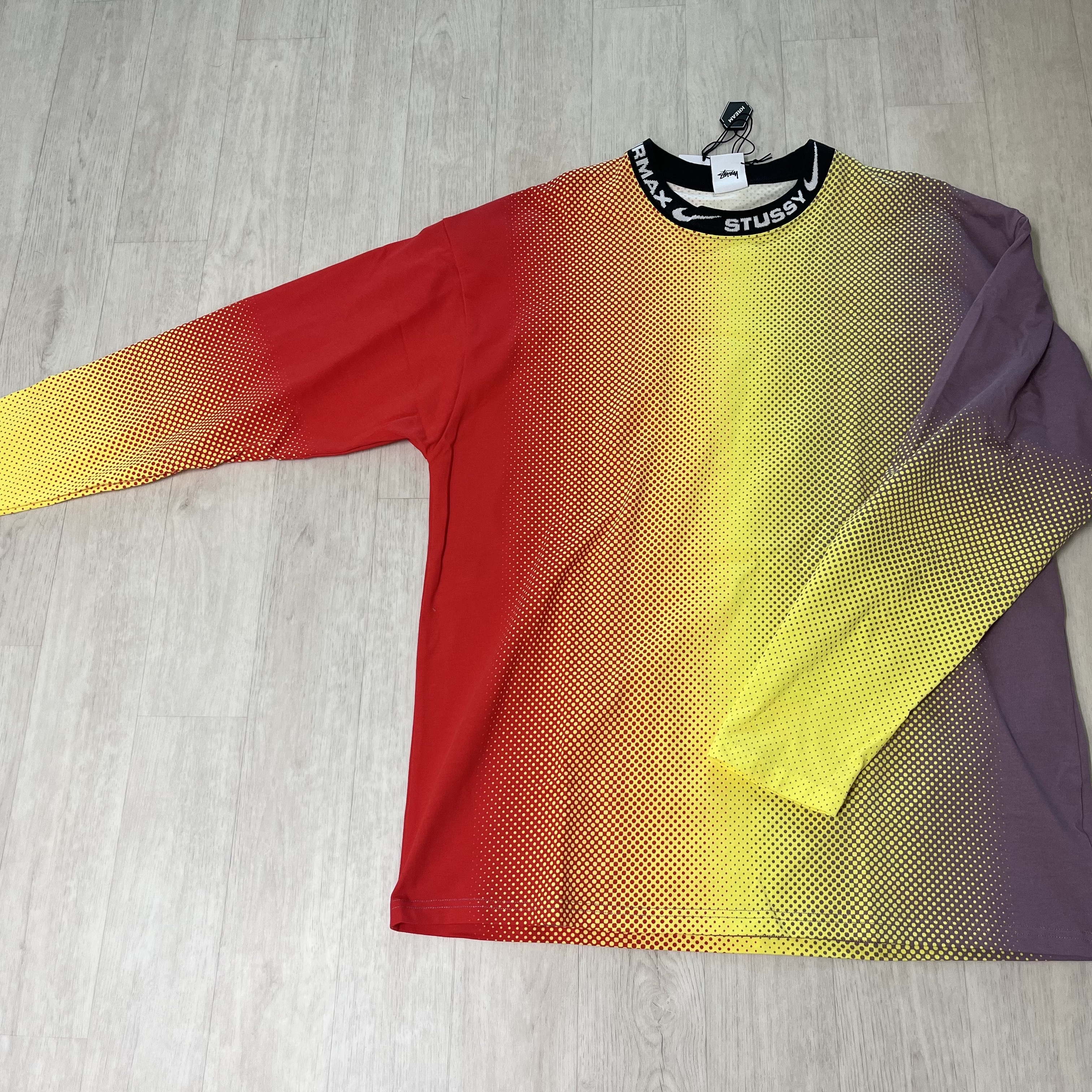 Nike x Stussy NRG FL LS Top Multi Color (DO5308-902), Nike NRG Bucket Hat Black 착용 스타일 - 1