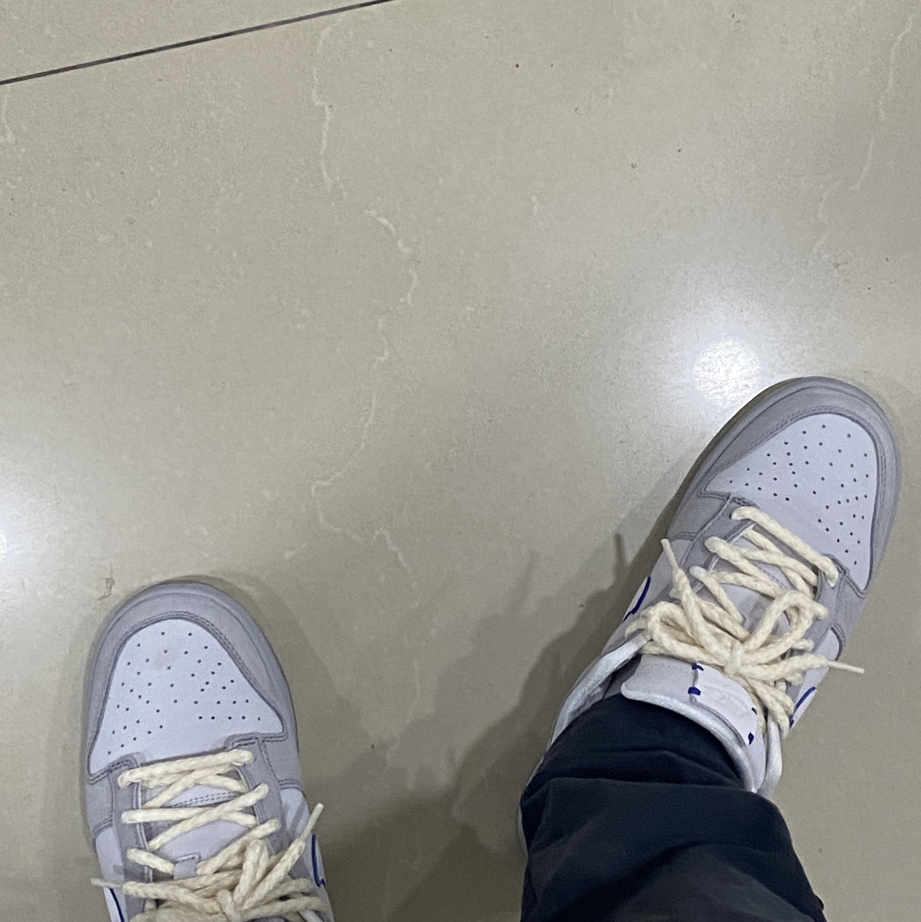 Nike Dunk Low Wolf Grey and Pure Platinum 착용 스타일