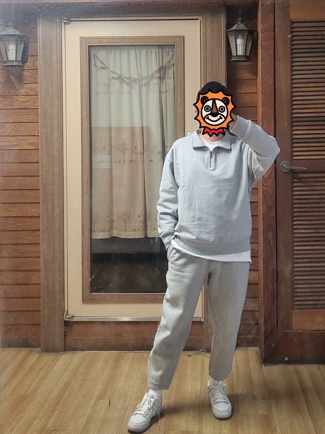 Nike NRG Solo Swoosh Heavy Weight BB Quarter Zip Top Dark Grey Heather - Asia, Nike NRG Solo Swoosh Heavy Weight BB Quarter Zip Top Dark Grey Heather - US/EU 착용 스타일