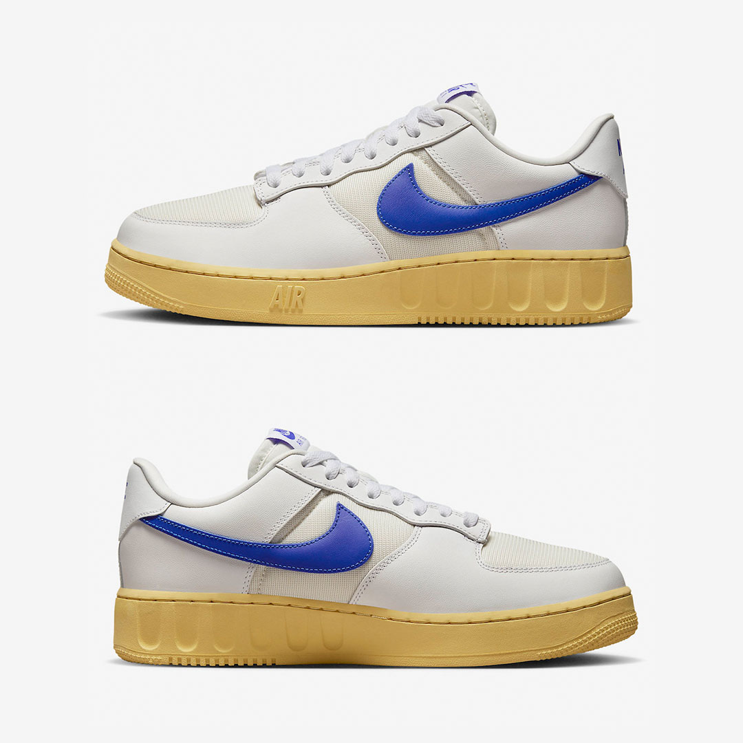 Nike Air Force 1 Low Unity White Racer Blue 착용 스타일 - 3