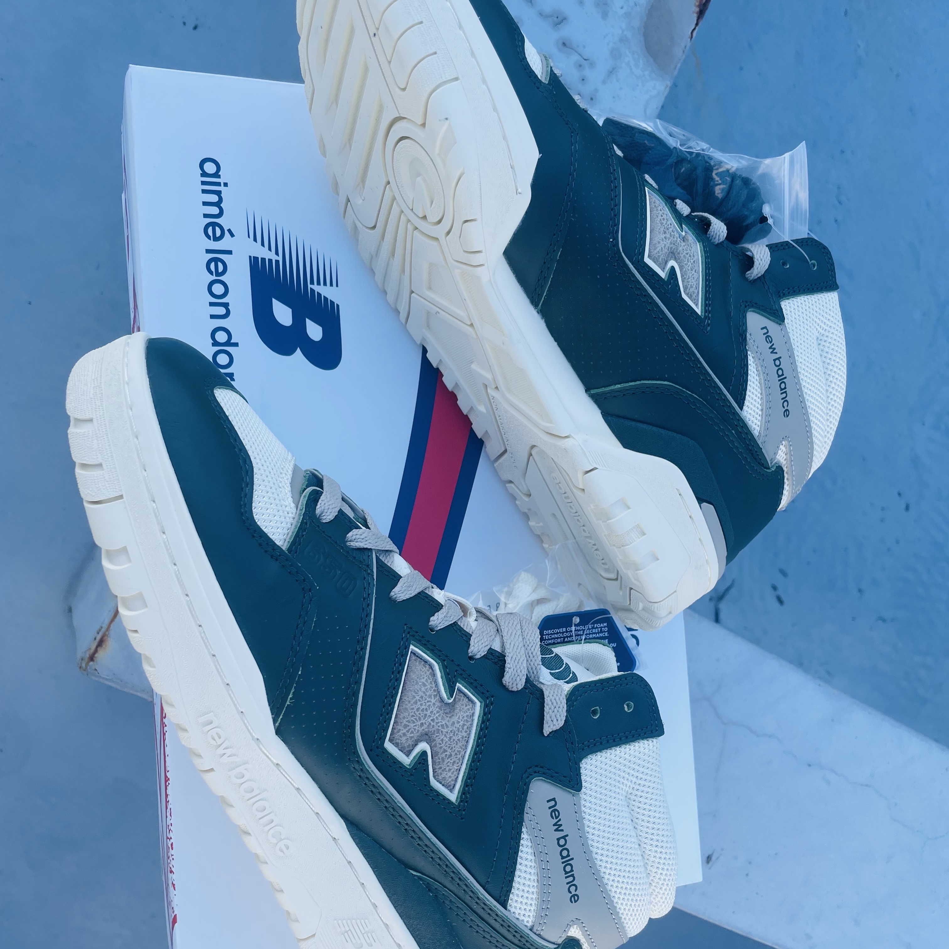 New Balance x Aime Leon Dore 650R Forest Green 착용 스타일 - 2