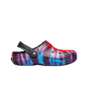 Crocs Classic Lined Tie Dye Clog Multi Black