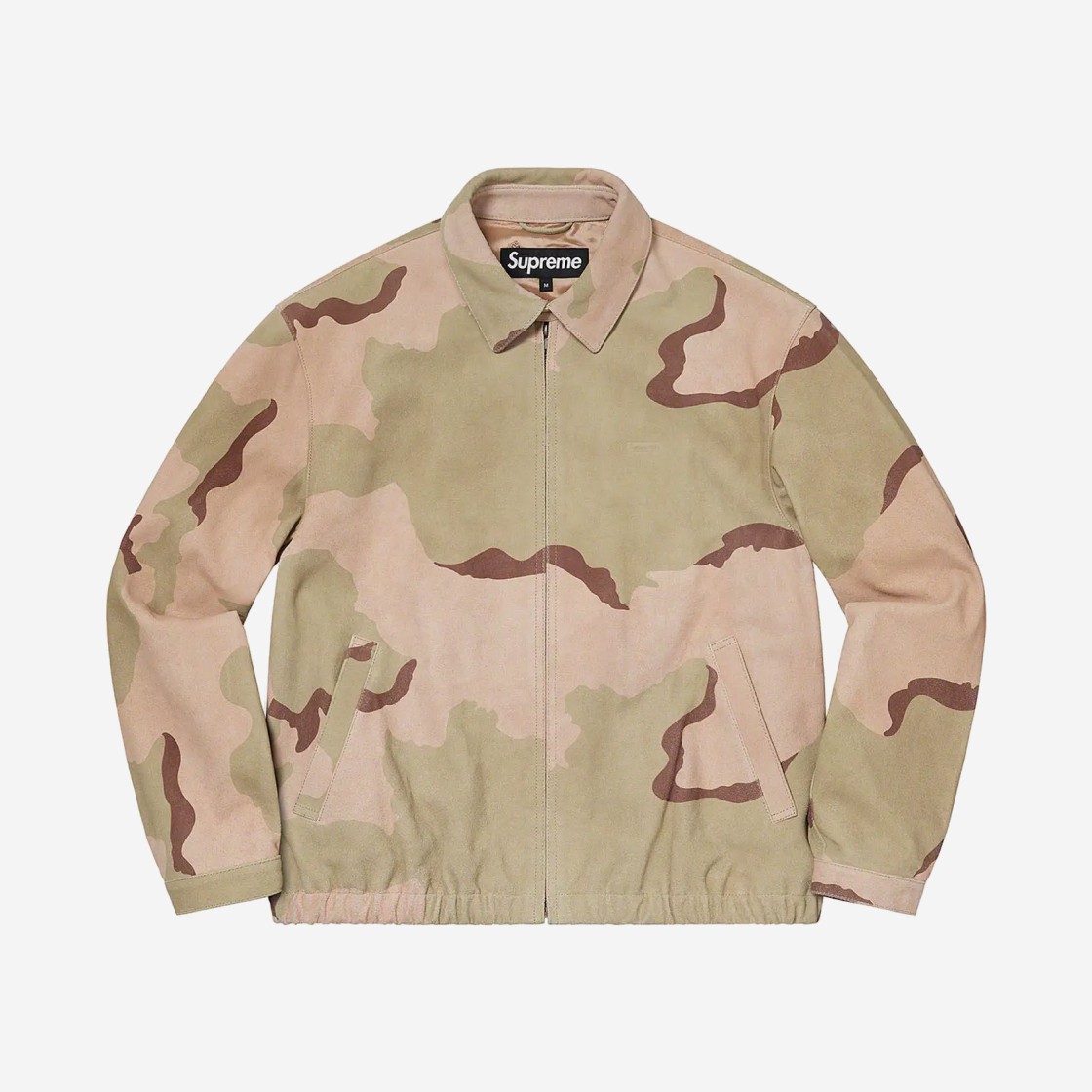 Supreme Suede Harrington Jacket Desert Camo- 22SS 상세 이미지 1