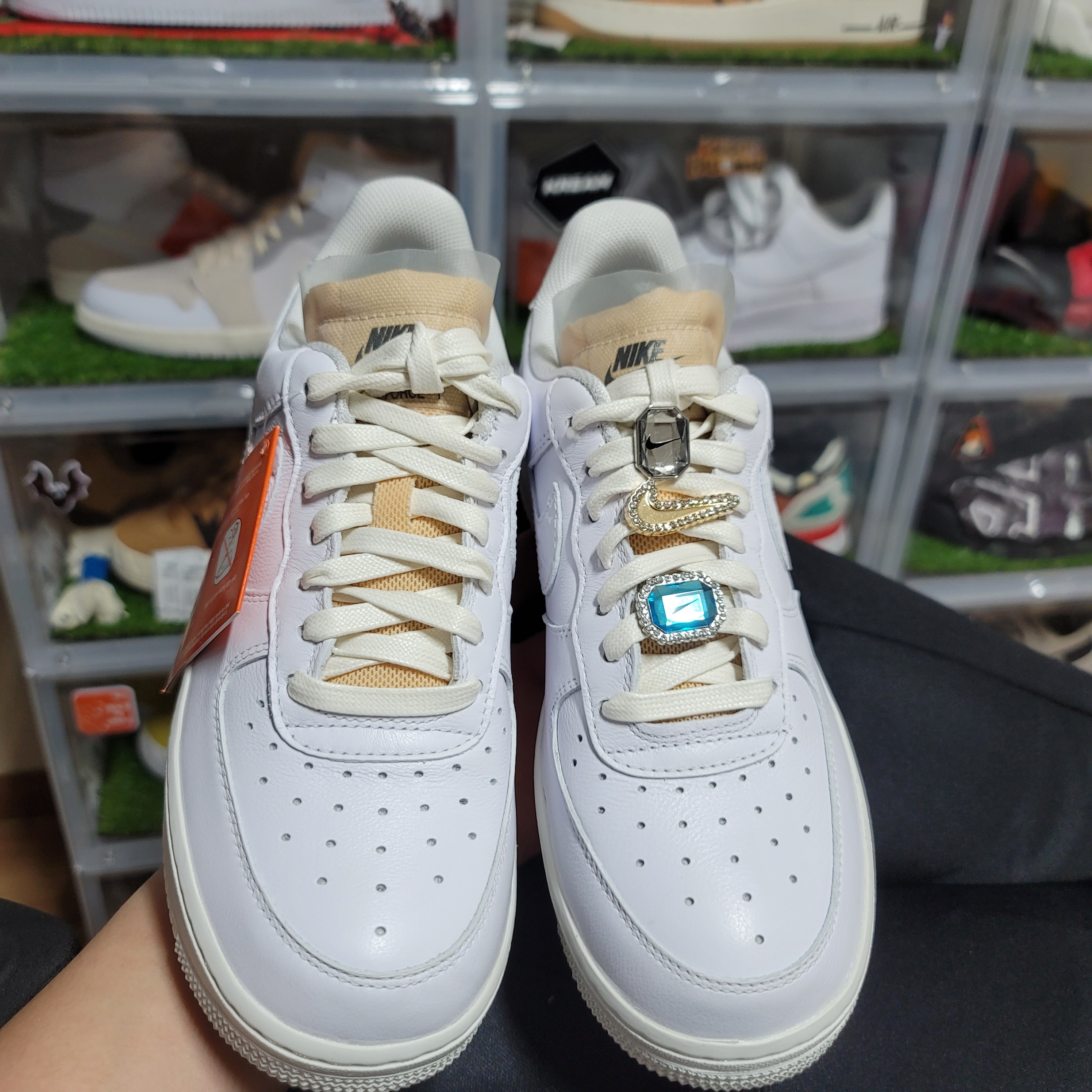 (W) Nike Air Force 1 Low Bling 착용 스타일 - 1
