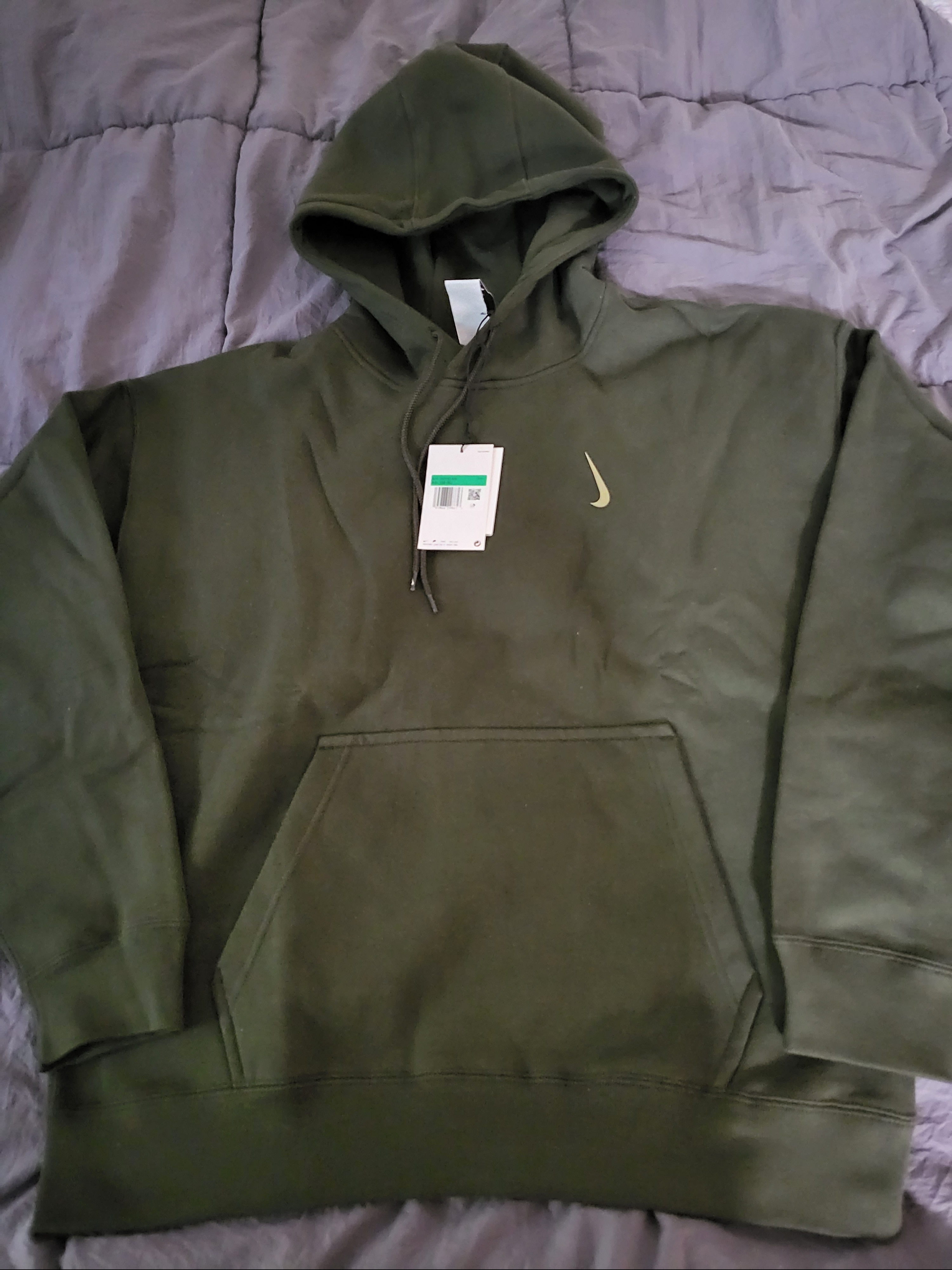 Nike x Billie Eilish NRG Fleece Hoodie Sequoia - Asia, Nike x Billie Eilish NRG Fleece Pants Sequoia - Asia 착용 스타일 - 2